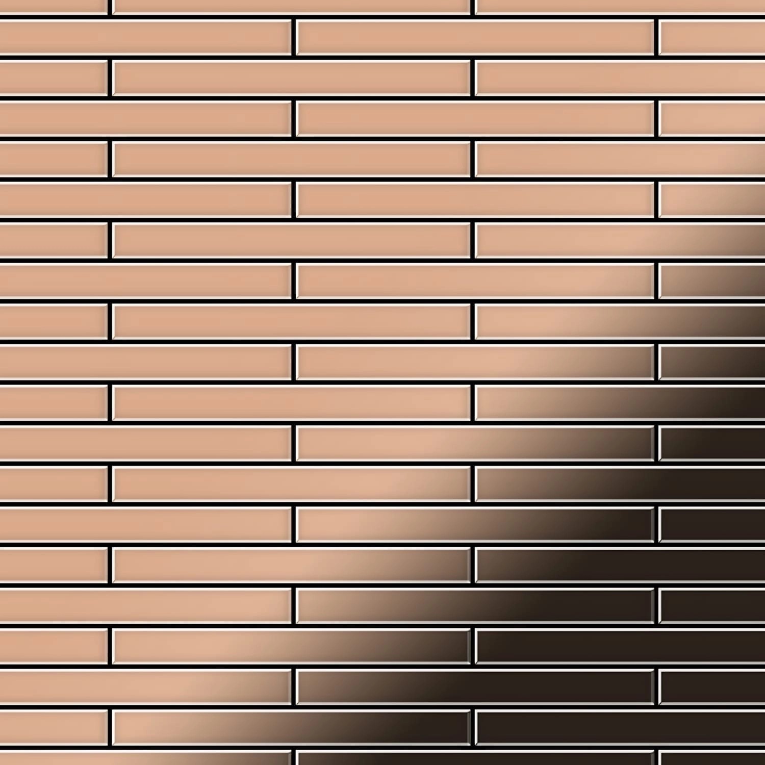 ALLOY Mosaik Fliese Massiv Metall Kupfer Gewalzt Kupfer 1,6mm Stark Deedee-cm 1 Paket mit 10 Matten 0,63 m2 Kupfer ALLOY Mosaik Fliese Massiv Metall Kupfer Gewalzt Kupfer 1,6mm Stark Deedee-cm 1 Paket mit 10 Matten 0,63 m2 Kupfer von ALLOY