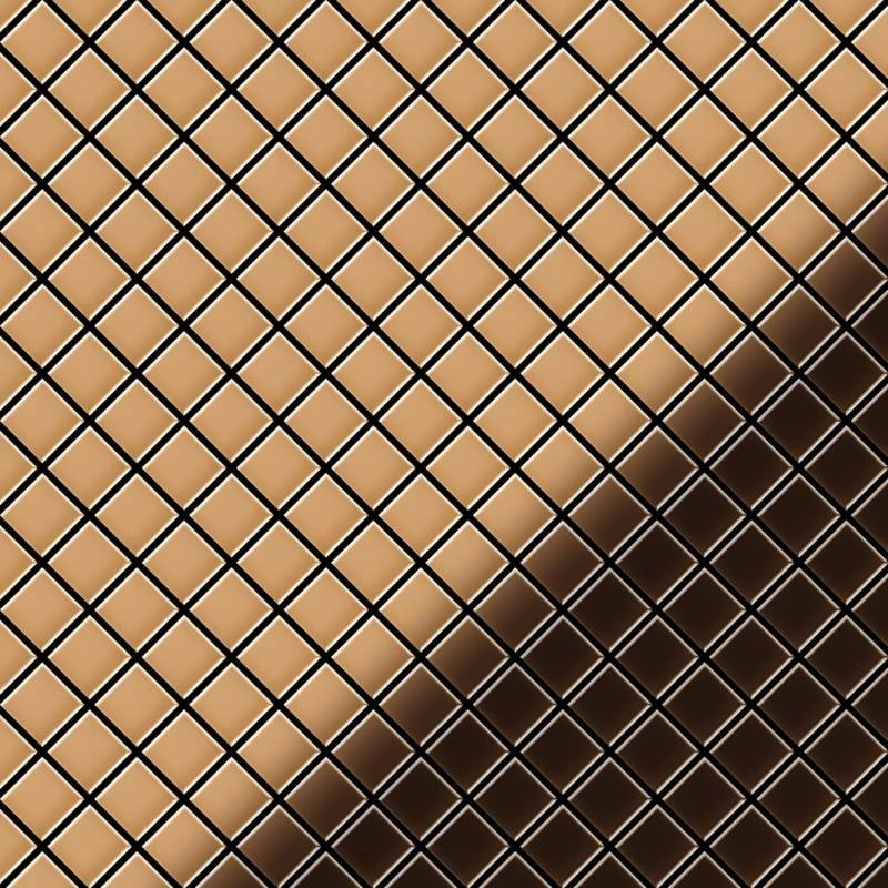 ALLOY Mosaik Fliese Massiv Metall Kupfer Gewalzt Kupfer 1,6mm Stark Diamond-cm 1 Paket mit 10 Matten 0,91 m2 Kupfer ALLOY Mosaik Fliese Massiv Metall Kupfer Gewalzt Kupfer 1,6mm Stark Diamond-cm 1 Paket mit 10 Matten 0,91 m2 Kupfer von ALLOY