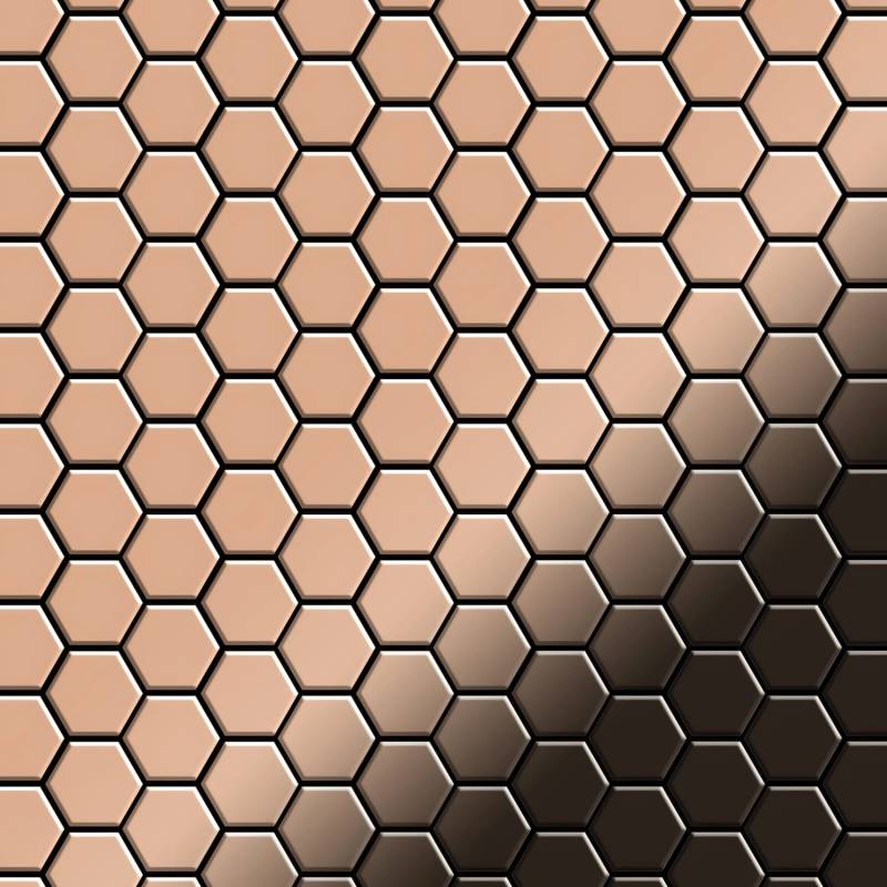 ALLOY Mosaik Fliese Massiv Metall Kupfer Gewalzt Kupfer 1,6mm Stark Honey-cm 1 Paket mit 10 Matten 0,92 m2 Kupfer ALLOY Mosaik Fliese Massiv Metall Kupfer Gewalzt Kupfer 1,6mm Stark Honey-cm 1 Paket mit 10 Matten 0,92 m2 Kupfer von ALLOY
