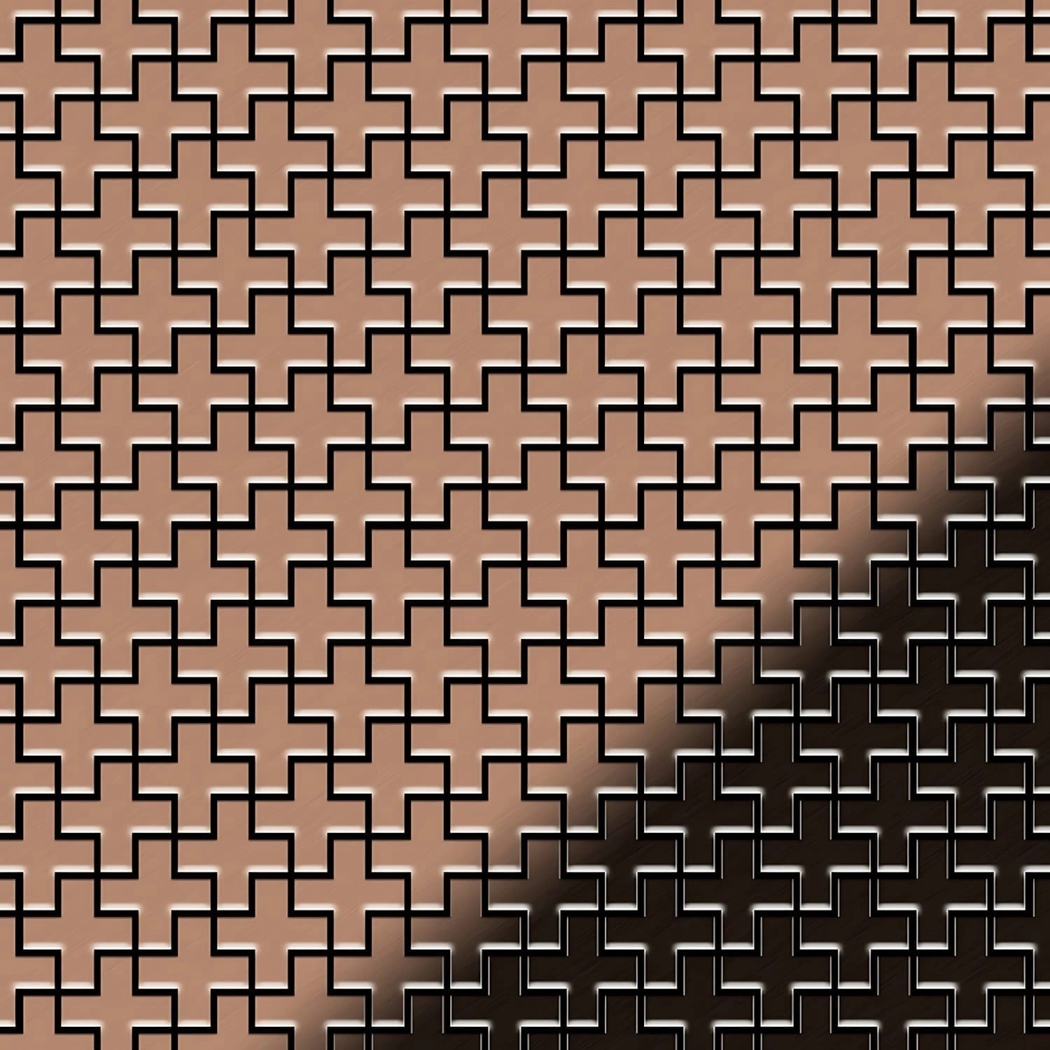 ALLOY Mosaik Fliese Massiv Metall Kupfer Gewalzt Kupfer 1,6mm Stark Swiss Cross-cm 1 Paket mit 10 Matten 0,88 m2 Kupfer ALLOY Mosaik Fliese Massiv Metall Kupfer Gewalzt Kupfer 1,6mm Stark Swiss Cross-cm 1 Paket mit 10 Matten 0,88 m2 Kupfer von ALLOY