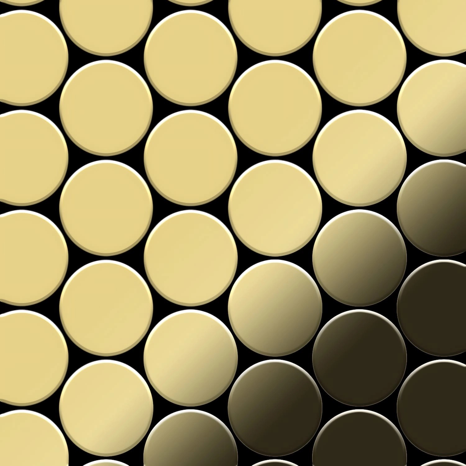 ALLOY Mosaik Fliese Massiv Metall Messing Gewalzt Gold 1,6mm Stark Medallion-bm 1 Paket mit 10 Matten 0,73 m2 Gold ALLOY Mosaik Fliese Massiv Metall Messing Gewalzt Gold 1,6mm Stark Medallion-bm 1 Paket mit 10 Matten 0,73 m2 Gold von ALLOY