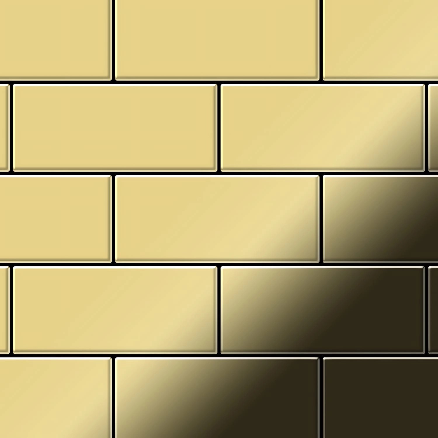 ALLOY Mosaik Fliese Massiv Metall Messing Gewalzt Gold 1,6mm Stark Subway-bm 1 Paket mit 50 Matten 0,58 m2 Gold ALLOY Mosaik Fliese Massiv Metall Messing Gewalzt Gold 1,6mm Stark Subway-bm 1 Paket mit 50 Matten 0,58 m2 Gold von ALLOY