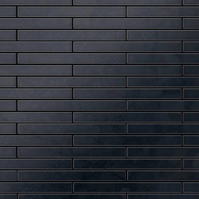 ALLOY Mosaik Fliese Massiv Metall Rohstahl Gewalzt Grau 1,6mm Stark Avenue-rs 1 Paket mit 10 Matten 0,74 m2 Grau von ALLOY