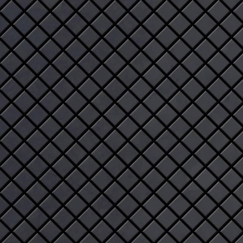 ALLOY Mosaik Fliese Massiv Metall Rohstahl Gewalzt Grau 1,6mm Stark Diamond-rs 1 Paket mit 10 Matten 0,91 m2 Grau von ALLOY