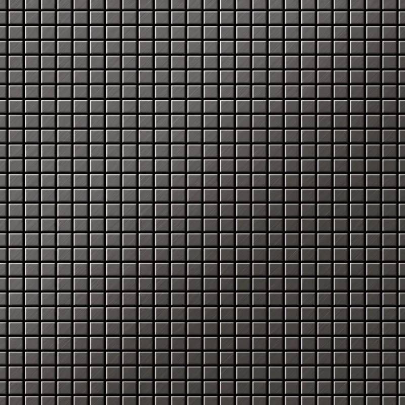 ALLOY Mosaik Fliese Massiv Metall Titan Gebürstet Dunkelgrau 1,6mm Glomesh-ti-sb 1 Paket mit 10 Matten 1,07 m2 Grau von ALLOY