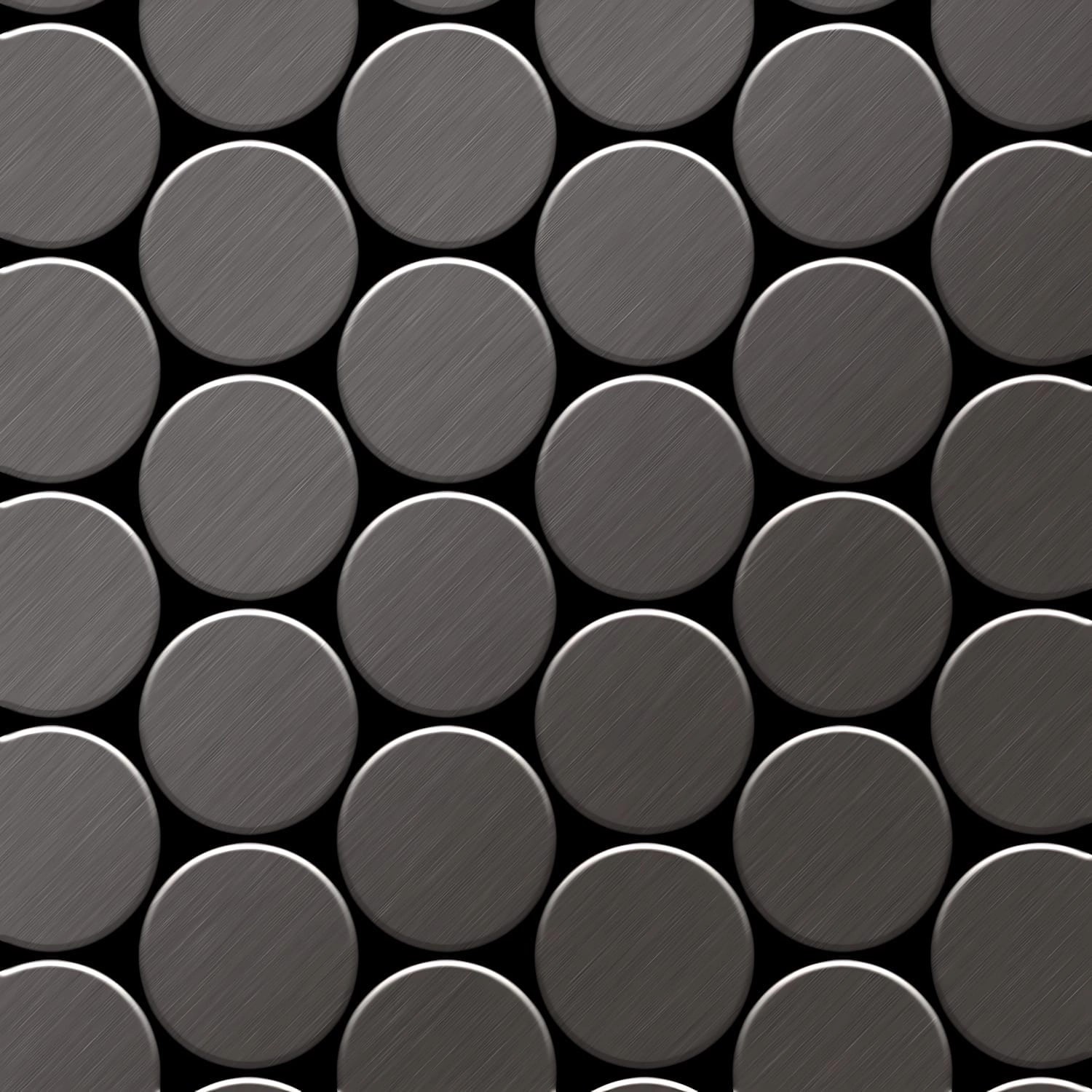 ALLOY Mosaik Fliese Massiv Metall Titan Gebürstet Dunkelgrau 1,6mm Medallion-ti-sb 1 Paket mit 10 Matten 0,73 m2 Grau ALLOY Mosaik Fliese Massiv Metall Titan Gebürstet Dunkelgrau 1,6mm Medallion-ti-sb 1 Paket mit 10 Matten 0,73 m2 Grau von ALLOY