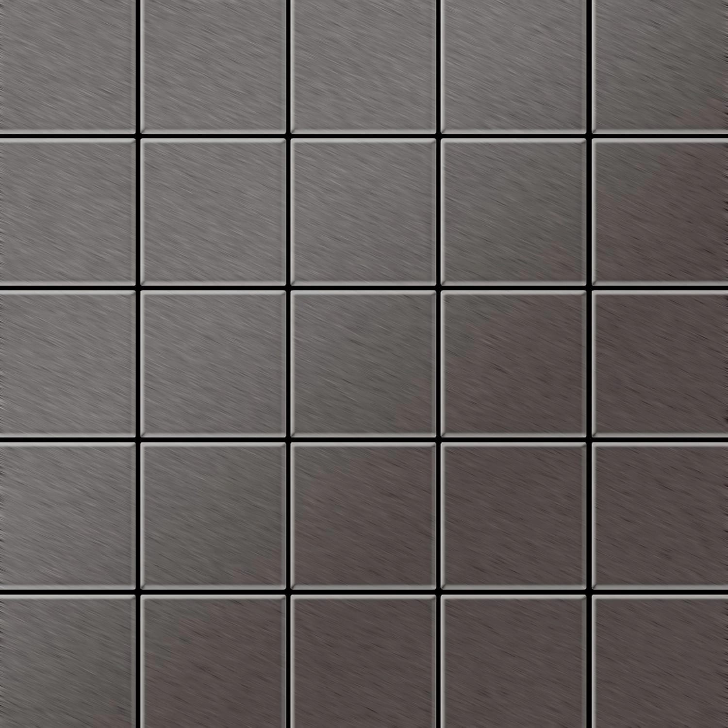 ALLOY Mosaik Fliese Massiv Metall Titan Gebürstet Dunkelgrau 1,6mm Stark Century-ti-sb 1 Paket mit 50 Matten 0,5 m2 Grau ALLOY Mosaik Fliese Massiv Metall Titan Gebürstet Dunkelgrau 1,6mm Stark Century-ti-sb 1 Paket mit 50 Matten 0,5 m2 Grau von ALLOY