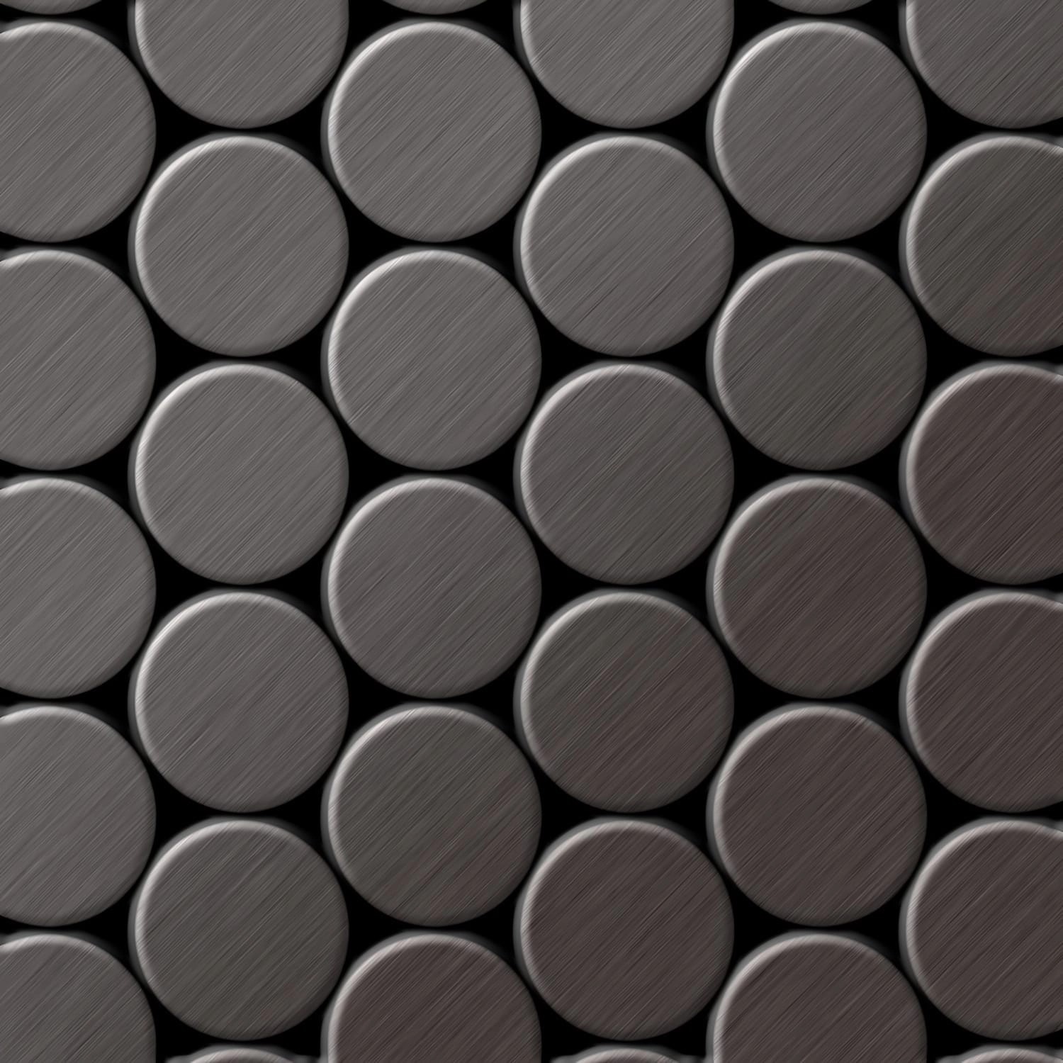 ALLOY Mosaik Fliese Massiv Metall Titan Gebürstet Dunkelgrau 1,6mm Stark Dome-ti-sb 1 Paket mit 10 Matten 0,73 m2 Grau ALLOY Mosaik Fliese Massiv Metall Titan Gebürstet Dunkelgrau 1,6mm Stark Dome-ti-sb 1 Paket mit 10 Matten 0,73 m2 Grau von ALLOY
