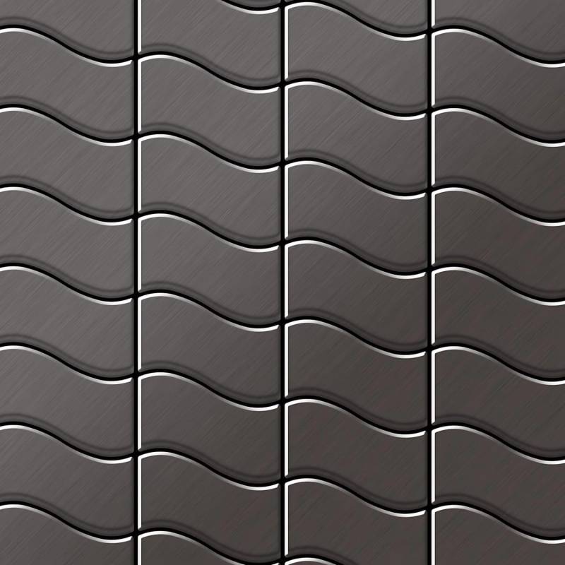 ALLOY Mosaik Fliese Massiv Metall Titan Gebürstet Dunkelgrau 1,6mm Stark Flux-ti-sb, 1 Paket mit 10 Matten 0,86 m2 Grau ALLOY Mosaik Fliese Massiv Metall Titan Gebürstet Dunkelgrau 1,6mm Stark Flux-ti-sb, 1 Paket mit 10 Matten 0,86 m2 Grau von ALLOY