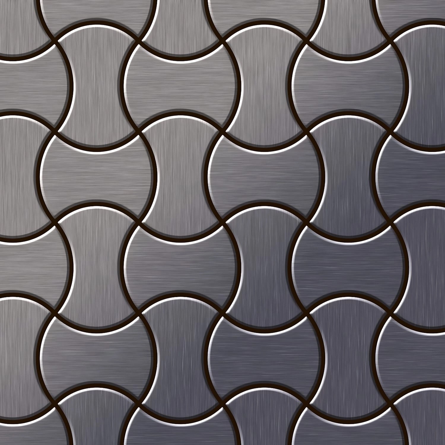 ALLOY Mosaik Fliese Massiv Metall Titan Gebürstet Dunkelgrau 1,6mm Stark Infinit-ti-sb 1 Paket mit 10 Matten 0,91 m2 Grau ALLOY Mosaik Fliese Massiv Metall Titan Gebürstet Dunkelgrau 1,6mm Stark Infinit-ti-sb 1 Paket mit 10 Matten 0,91 m2 Grau von ALLOY