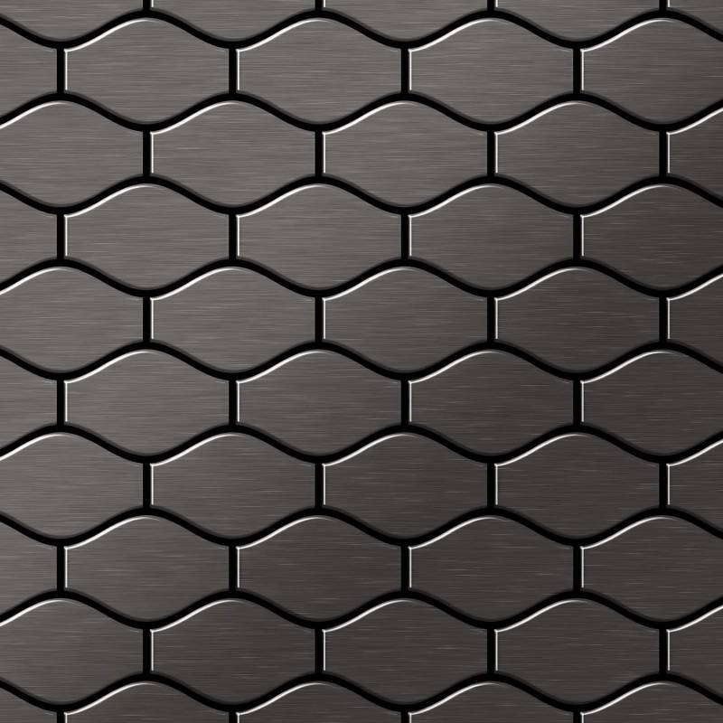 ALLOY Mosaik Fliese Massiv Metall Titan Gebürstet Dunkelgrau 1,6mm Stark Karma-ti-sb 1 Paket mit 10 Matten 0,86 m2 Grau ALLOY Mosaik Fliese Massiv Metall Titan Gebürstet Dunkelgrau 1,6mm Stark Karma-ti-sb 1 Paket mit 10 Matten 0,86 m2 Grau von ALLOY