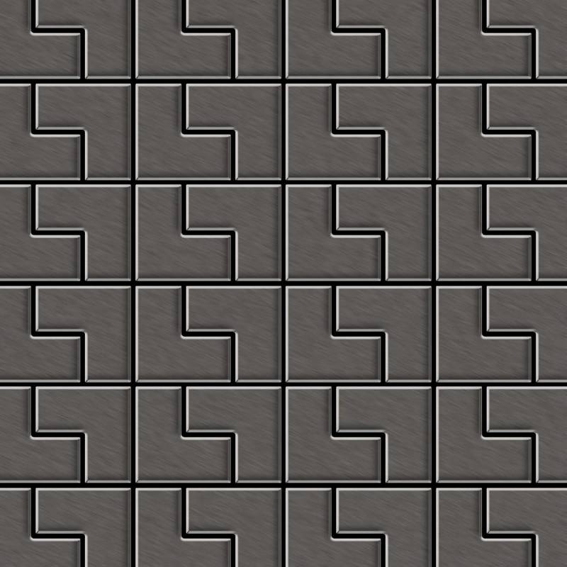ALLOY Mosaik Fliese Massiv Metall Titan Gebürstet Dunkelgrau 1,6mm Stark Kink-ti-sb 1 Paket mit 10 Matten 0,93 m2 Grau ALLOY Mosaik Fliese Massiv Metall Titan Gebürstet Dunkelgrau 1,6mm Stark Kink-ti-sb 1 Paket mit 10 Matten 0,93 m2 Grau von ALLOY