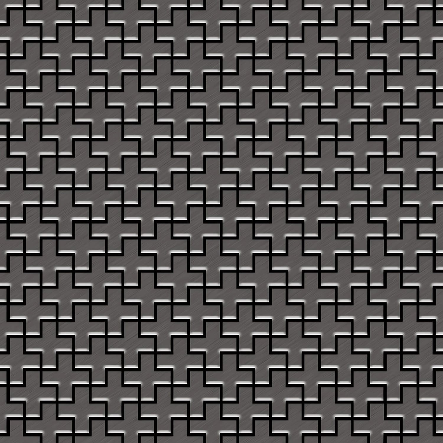 ALLOY Mosaik Fliese Massiv Metall Titan Gebürstet Dunkelgrau 1,6mm Swiss Cross-ti-sb 1 Paket mit 10 Matten 0,88 m2 Grau ALLOY Mosaik Fliese Massiv Metall Titan Gebürstet Dunkelgrau 1,6mm Swiss Cross-ti-sb 1 Paket mit 10 Matten 0,88 m2 Grau von ALLOY