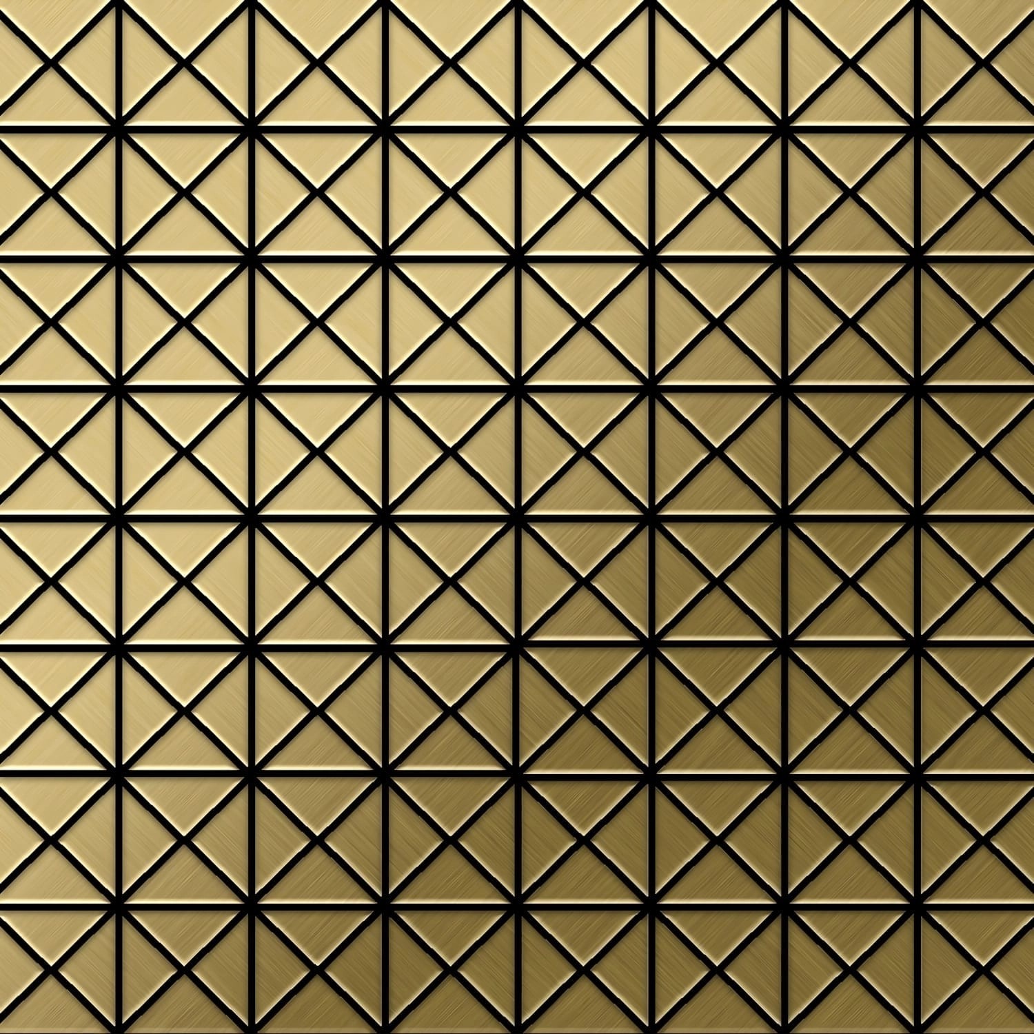 ALLOY Mosaik Fliese Massiv Metall Titan Gebürstet Gold 1,6mm Stark Deco-ti-gb 1 Paket mit 10 Matten 0,92 m2 Gold ALLOY Mosaik Fliese Massiv Metall Titan Gebürstet Gold 1,6mm Stark Deco-ti-gb 1 Paket mit 10 Matten 0,92 m2 Gold von ALLOY