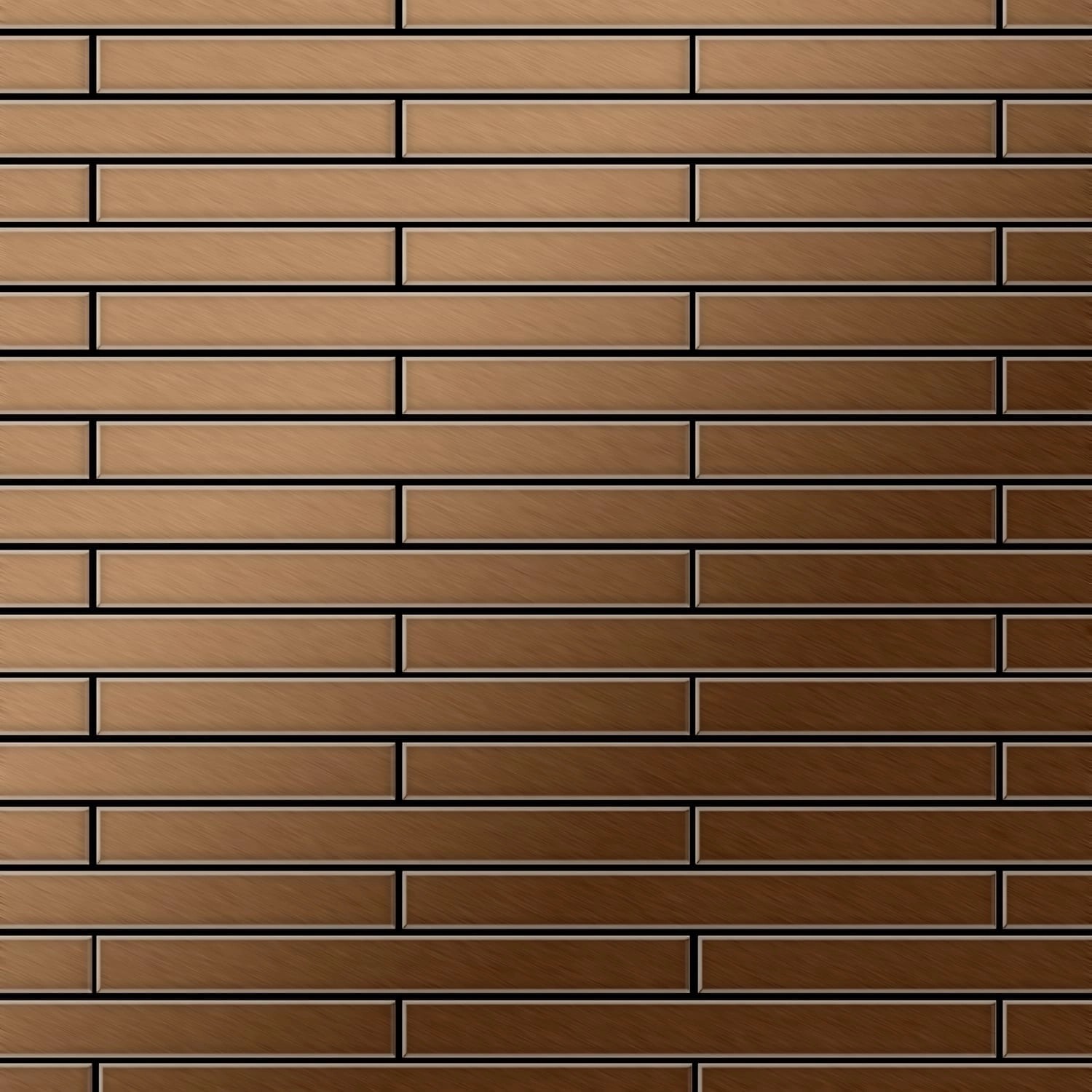 ALLOY Mosaik Fliese Massiv Metall Titan Gebürstet Kupfer 1,6mm Stark Avenue-ti-ab 1 Paket mit 10 Matten 0,74 m2 Kupfer ALLOY Mosaik Fliese Massiv Metall Titan Gebürstet Kupfer 1,6mm Stark Avenue-ti-ab 1 Paket mit 10 Matten 0,74 m2 Kupfer von ALLOY