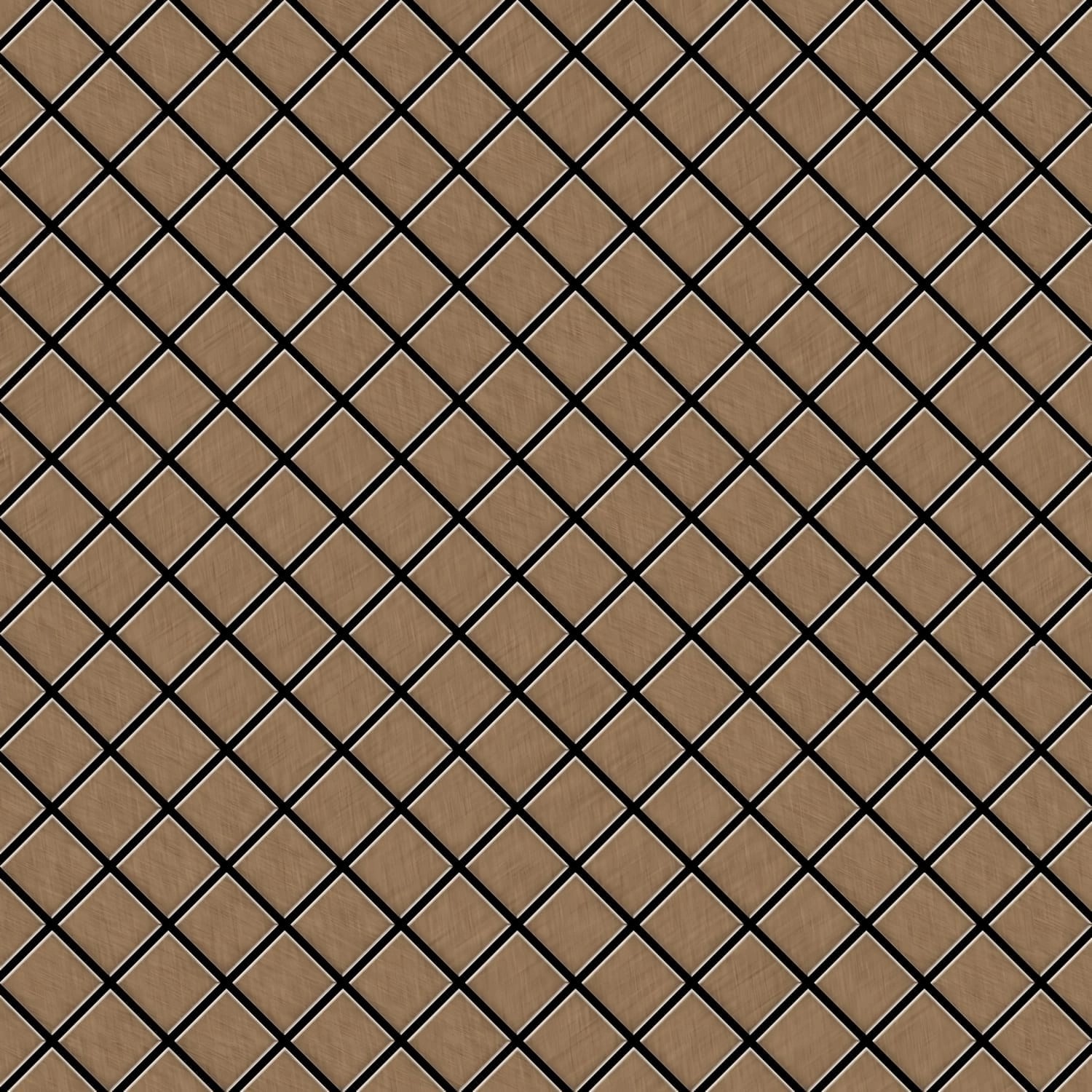 ALLOY Mosaik Fliese Massiv Metall Titan Gebürstet Kupfer 1,6mm Stark Diamond-ti-ab 1 Paket mit 10 Matten 0,91 m2 Kupfer ALLOY Mosaik Fliese Massiv Metall Titan Gebürstet Kupfer 1,6mm Stark Diamond-ti-ab 1 Paket mit 10 Matten 0,91 m2 Kupfer von ALLOY