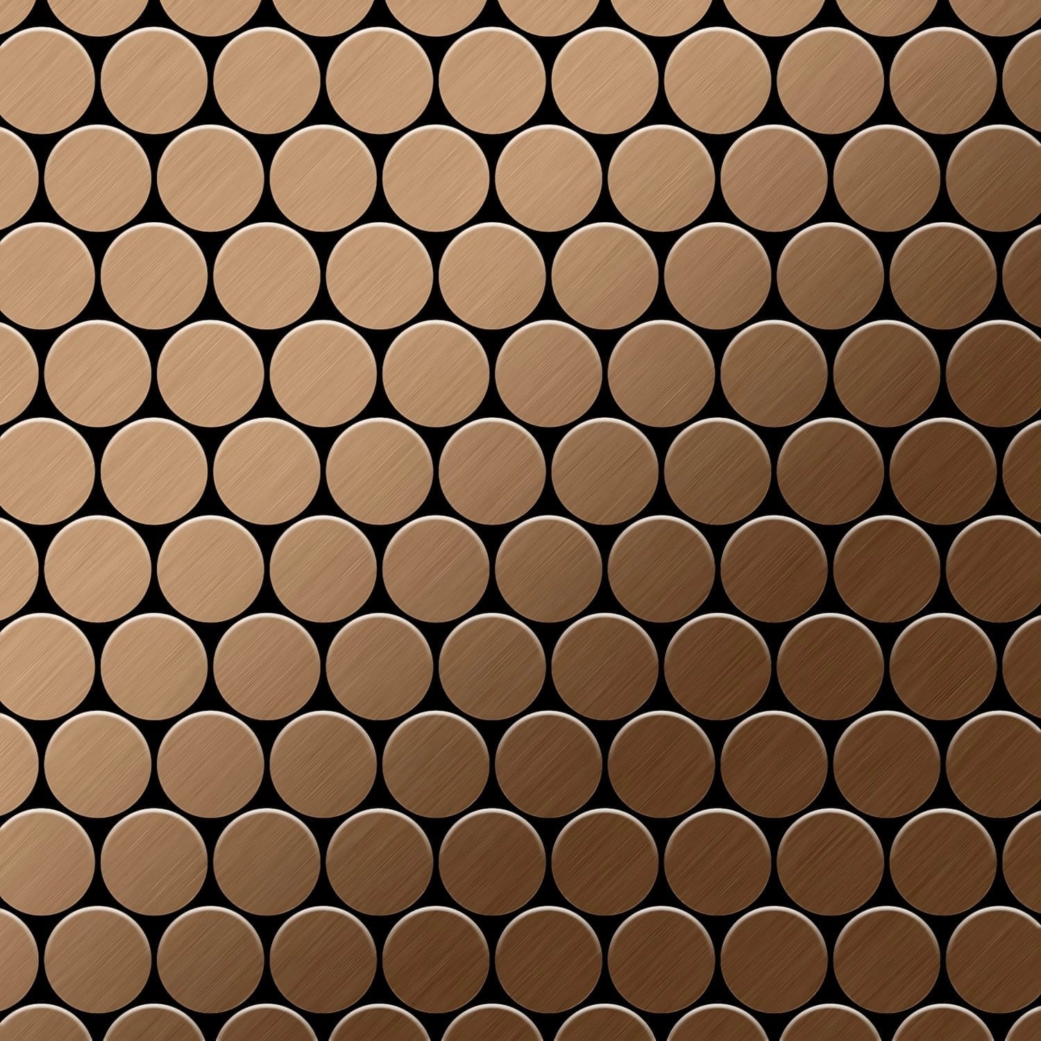 ALLOY Mosaik Fliese Massiv Metall Titan Gebürstet Kupfer 1,6mm Stark Dollar-ti-ab 1 Paket mit 10 Matten 0,88 m2 Kupfer ALLOY Mosaik Fliese Massiv Metall Titan Gebürstet Kupfer 1,6mm Stark Dollar-ti-ab 1 Paket mit 10 Matten 0,88 m2 Kupfer von ALLOY