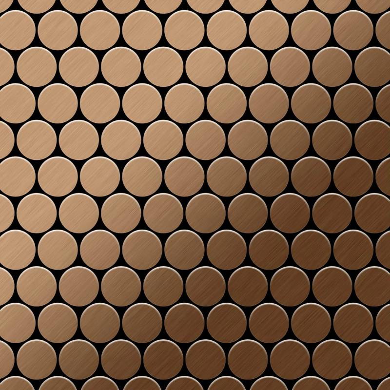 ALLOY Mosaik Fliese Massiv Metall Titan Gebürstet Kupfer 1,6mm Stark Dome-ti-ab 1 Paket mit 10 Matten 0,73 m2 Kupfer ALLOY Mosaik Fliese Massiv Metall Titan Gebürstet Kupfer 1,6mm Stark Dome-ti-ab 1 Paket mit 10 Matten 0,73 m2 Kupfer von ALLOY
