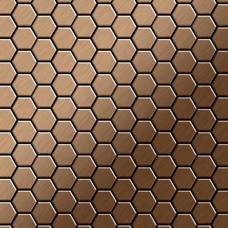 ALLOY Mosaik Fliese Massiv Metall Titan Gebürstet Kupfer 1,6mm Stark Honey-ti-ab 1 Paket mit 10 Matten 0,92 m2 Kupfer ALLOY Mosaik Fliese Massiv Metall Titan Gebürstet Kupfer 1,6mm Stark Honey-ti-ab 1 Paket mit 10 Matten 0,92 m2 Kupfer von ALLOY