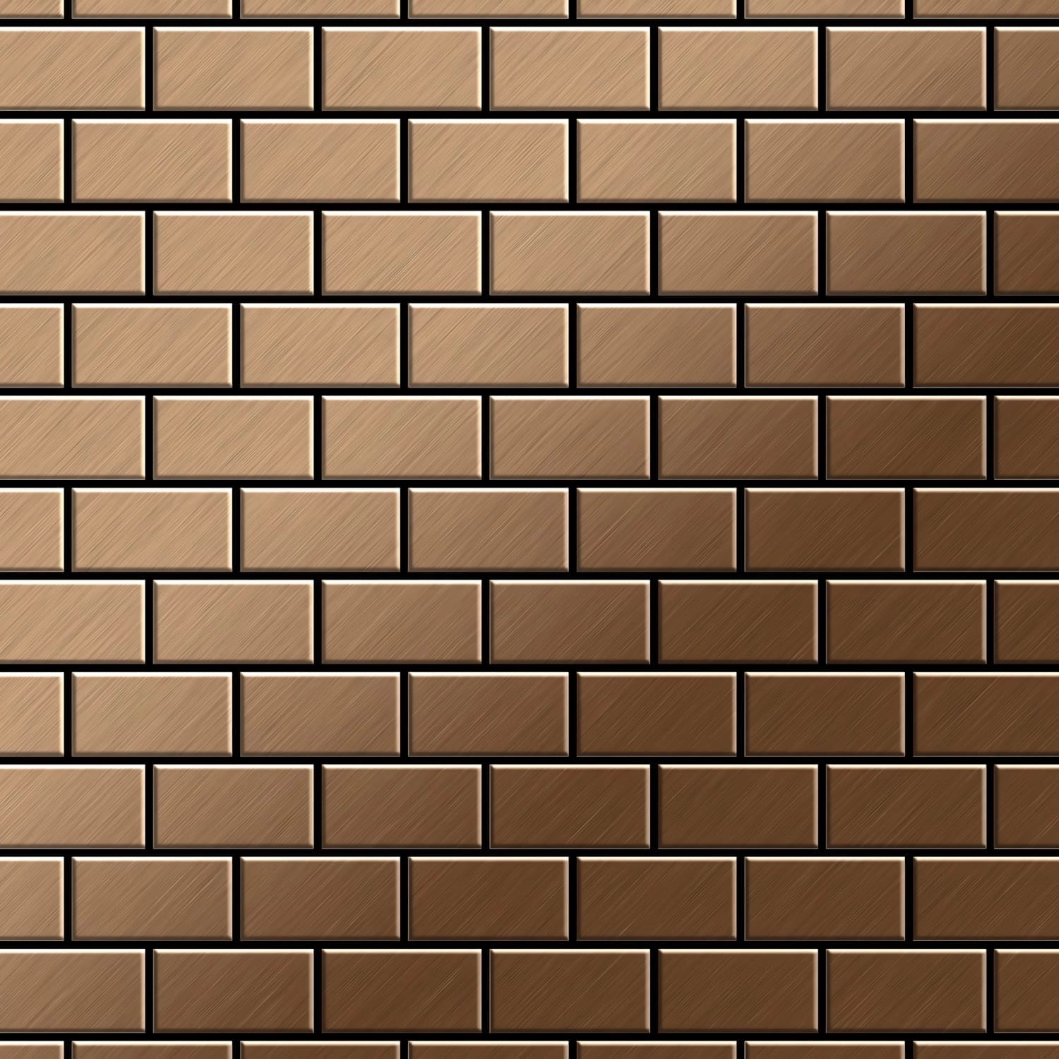 ALLOY Mosaik Fliese Massiv Metall Titan Gebürstet Kupfer 1,6mm Stark House-ti-ab 1 Paket mit 10 Matten 0,98 m2 Kupfer ALLOY Mosaik Fliese Massiv Metall Titan Gebürstet Kupfer 1,6mm Stark House-ti-ab 1 Paket mit 10 Matten 0,98 m2 Kupfer von ALLOY