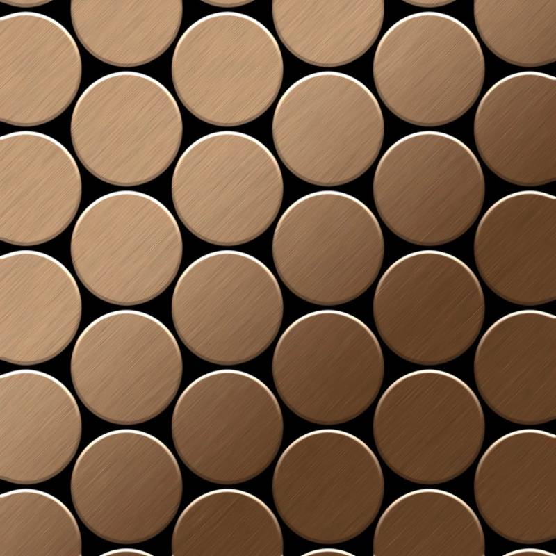 ALLOY Mosaik Fliese Massiv Metall Titan Gebürstet Kupfer 1,6mm Stark Medallion-ti-ab, 1 Paket mit 10 Matten 0,73 m2 Kupfer ALLOY Mosaik Fliese Massiv Metall Titan Gebürstet Kupfer 1,6mm Stark Medallion-ti-ab, 1 Paket mit 10 Matten 0,73 m2 Kupfer von ALLOY
