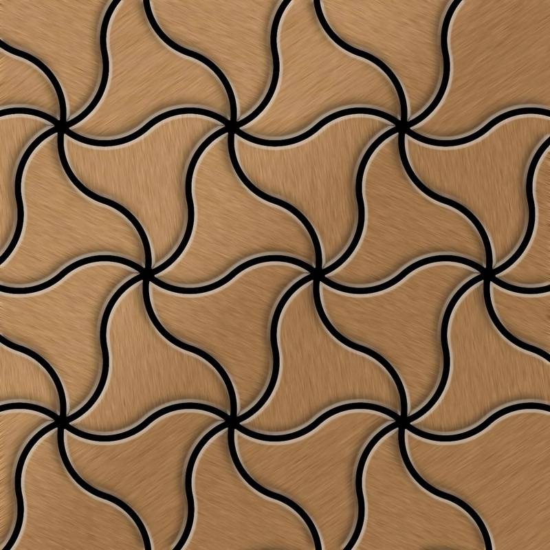 ALLOY Mosaik Fliese Massiv Metall Titan Gebürstet Kupfer 1,6mm Stark Ninja-ti-ab 1 Paket mit 10 Matten 0,67 m2 Kupfer ALLOY Mosaik Fliese Massiv Metall Titan Gebürstet Kupfer 1,6mm Stark Ninja-ti-ab 1 Paket mit 10 Matten 0,67 m2 Kupfer von ALLOY