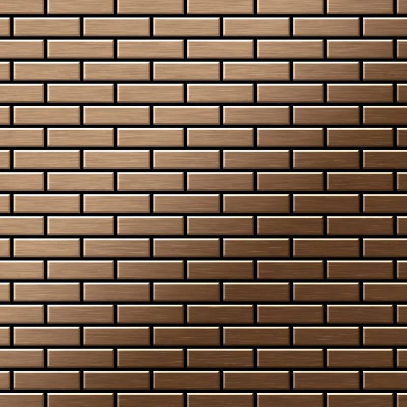 ALLOY Mosaik Fliese Massiv Metall Titan Gebürstet Kupfer 1,6mm Stark Pk-ti-ab 1 Paket mit 10 Matten 0,88 m2 Kupfer ALLOY Mosaik Fliese Massiv Metall Titan Gebürstet Kupfer 1,6mm Stark Pk-ti-ab 1 Paket mit 10 Matten 0,88 m2 Kupfer von ALLOY