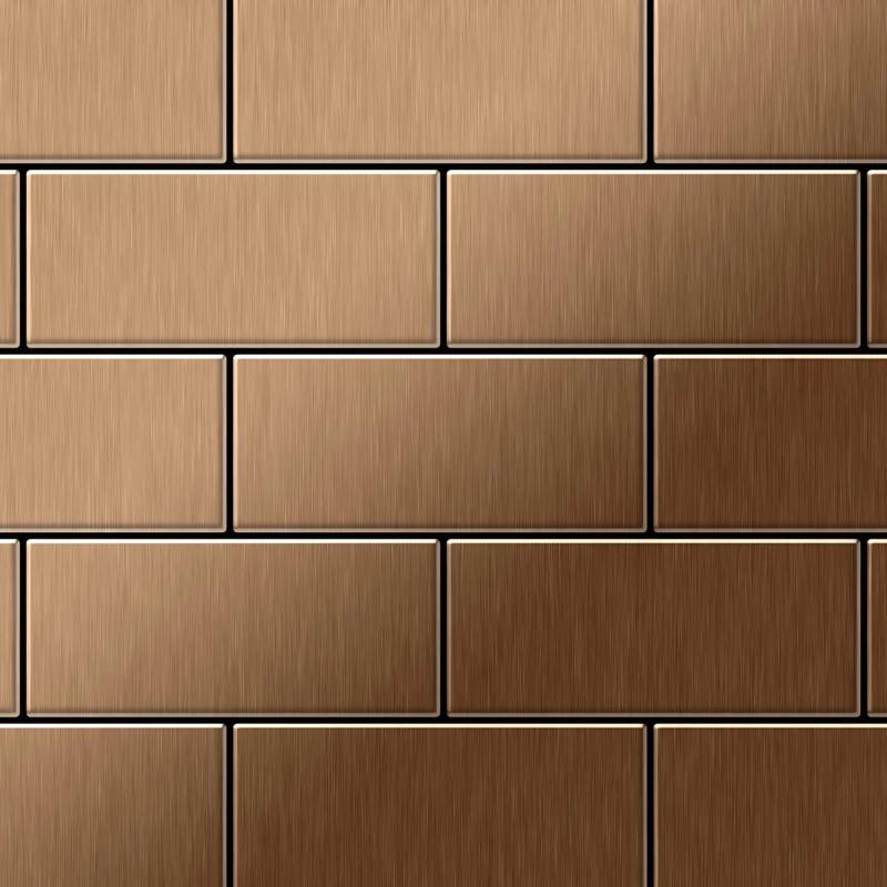 ALLOY Mosaik Fliese Massiv Metall Titan Gebürstet Kupfer 1,6mm Stark Subway-ti-ab 1 Paket mit 50 Matten 0,58 m2 Kupfer ALLOY Mosaik Fliese Massiv Metall Titan Gebürstet Kupfer 1,6mm Stark Subway-ti-ab 1 Paket mit 50 Matten 0,58 m2 Kupfer von ALLOY