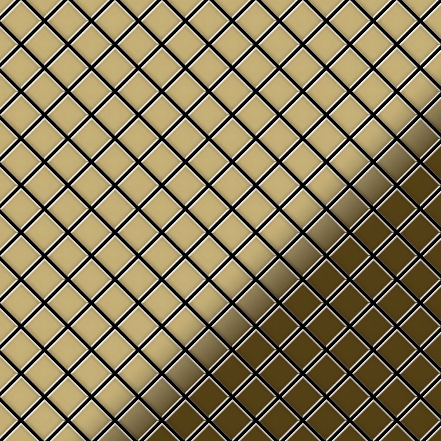 ALLOY Mosaik Fliese Massiv Metall Titan Hochglänzend Gold 1,6mm Stark Diamond-ti-gm 1 Paket mit 10 Matten 0,91 m2 Gold ALLOY Mosaik Fliese Massiv Metall Titan Hochglänzend Gold 1,6mm Stark Diamond-ti-gm 1 Paket mit 10 Matten 0,91 m2 Gold von ALLOY