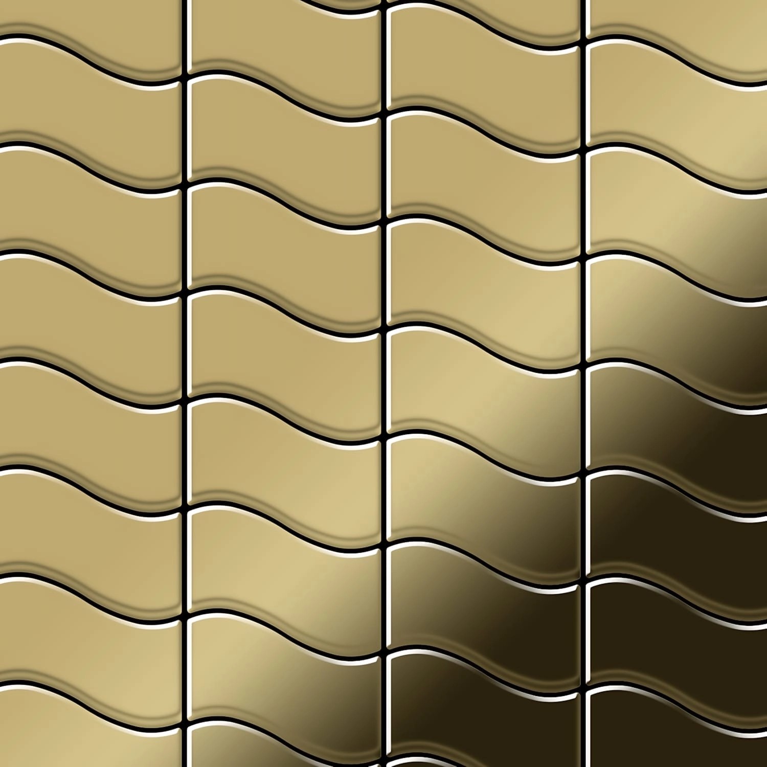 ALLOY Mosaik Fliese Massiv Metall Titan Hochglänzend Gold 1,6mm Stark Flux-ti-gm 1 Paket mit 10 Matten 0,86 m2 Gold ALLOY Mosaik Fliese Massiv Metall Titan Hochglänzend Gold 1,6mm Stark Flux-ti-gm 1 Paket mit 10 Matten 0,86 m2 Gold von ALLOY