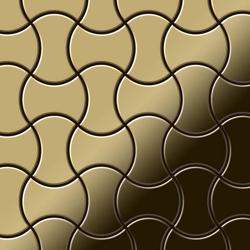 ALLOY Mosaik Fliese Massiv Metall Titan Hochglänzend Gold 1,6mm Stark Infinit-ti-gm 1 Paket mit 10 Matten 0,91 m2 Gold ALLOY Mosaik Fliese Massiv Metall Titan Hochglänzend Gold 1,6mm Stark Infinit-ti-gm 1 Paket mit 10 Matten 0,91 m2 Gold von ALLOY
