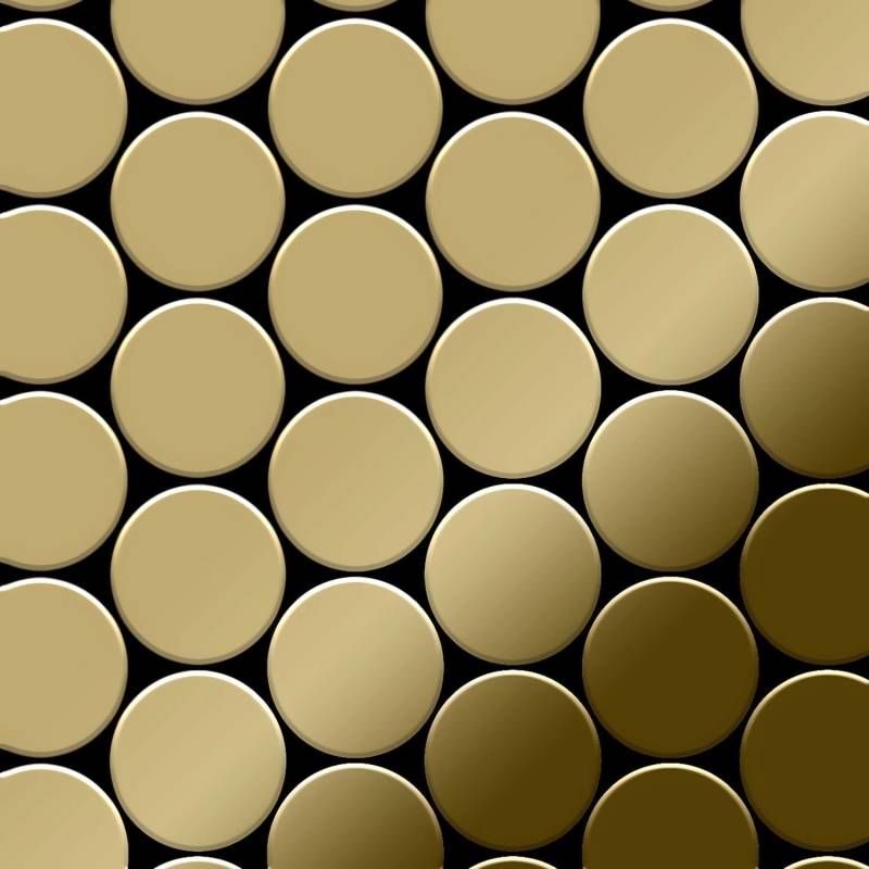 ALLOY Mosaik Fliese Massiv Metall Titan Hochglänzend Gold 1,6mm Stark Medallion-ti-gm 1 Paket mit 10 Matten 0,73 m2 Gold ALLOY Mosaik Fliese Massiv Metall Titan Hochglänzend Gold 1,6mm Stark Medallion-ti-gm 1 Paket mit 10 Matten 0,73 m2 Gold von ALLOY
