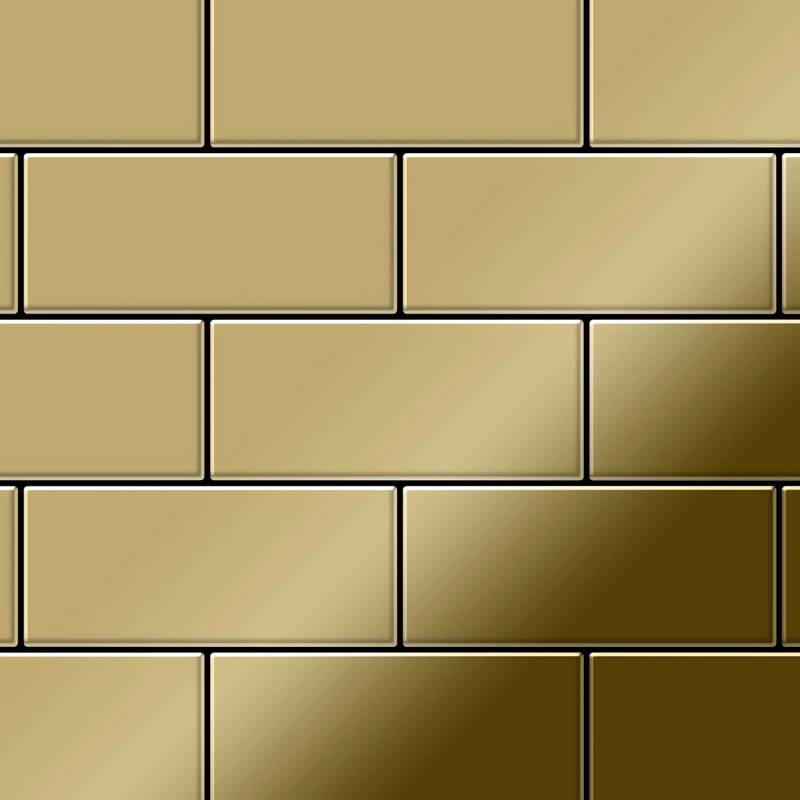 ALLOY Mosaik Fliese Massiv Metall Titan Hochglänzend Gold 1,6mm Stark Subway-ti-gm 1 Paket mit 50 Matten 0,58 m2 Gold ALLOY Mosaik Fliese Massiv Metall Titan Hochglänzend Gold 1,6mm Stark Subway-ti-gm 1 Paket mit 50 Matten 0,58 m2 Gold von ALLOY