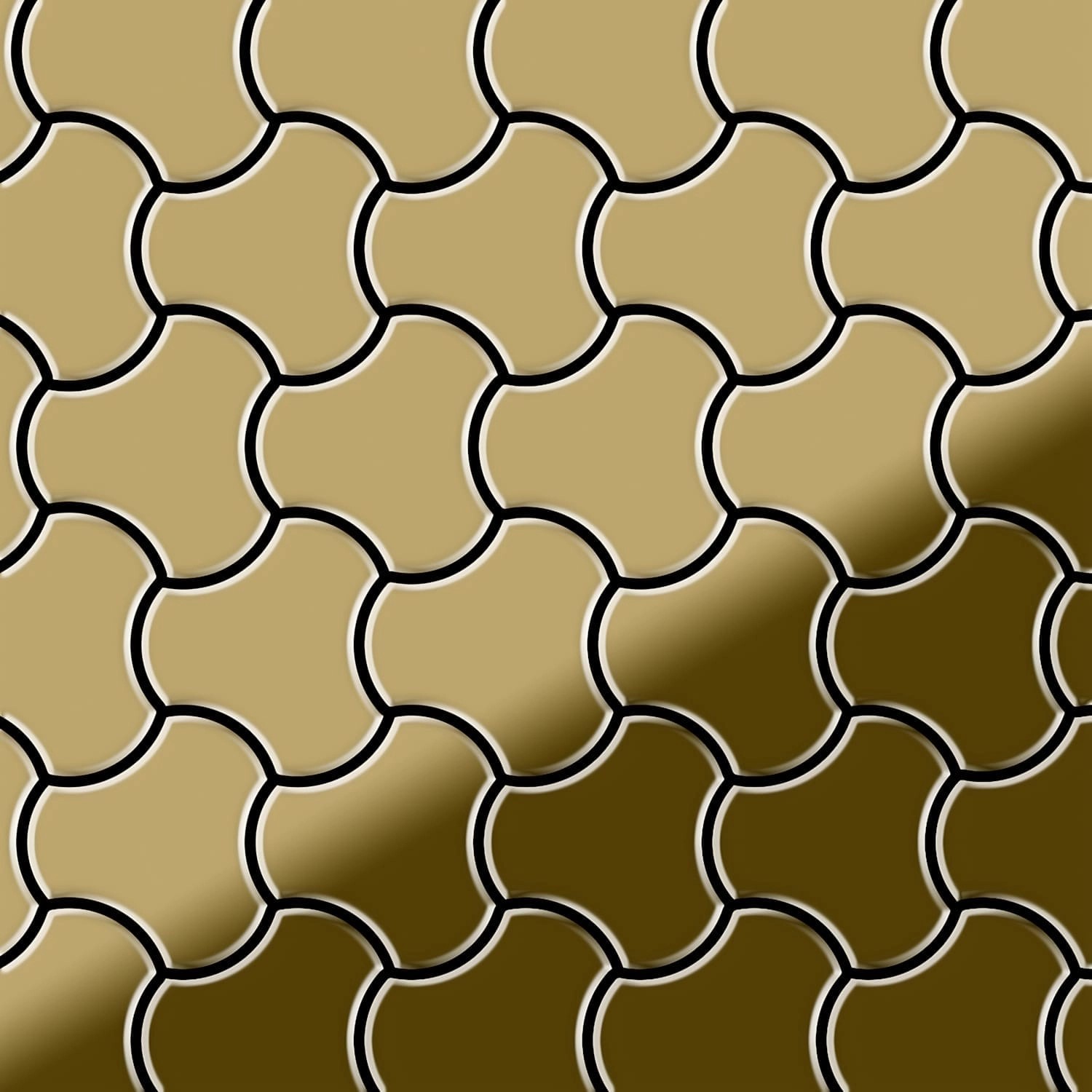 ALLOY Mosaik Fliese Massiv Metall Titan Hochglänzend Gold 1,6mm Stark Ubiquity-ti-gm 1 Paket mit 10 Matten 0,75 m2 Gold ALLOY Mosaik Fliese Massiv Metall Titan Hochglänzend Gold 1,6mm Stark Ubiquity-ti-gm 1 Paket mit 10 Matten 0,75 m2 Gold von ALLOY