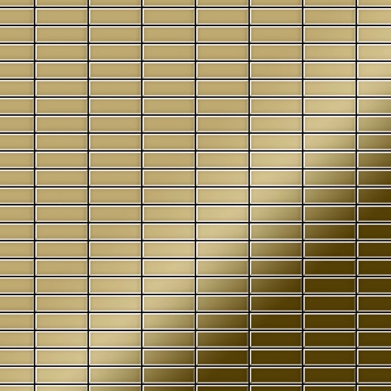 ALLOY Mosaik Fliese Massiv Metall Titan Hochglänzend Grau 1,6mm Stark Cabin-ti-gm 1 Paket mit 10 Matten 1,01 m2 Gold ALLOY Mosaik Fliese Massiv Metall Titan Hochglänzend Grau 1,6mm Stark Cabin-ti-gm 1 Paket mit 10 Matten 1,01 m2 Gold von ALLOY