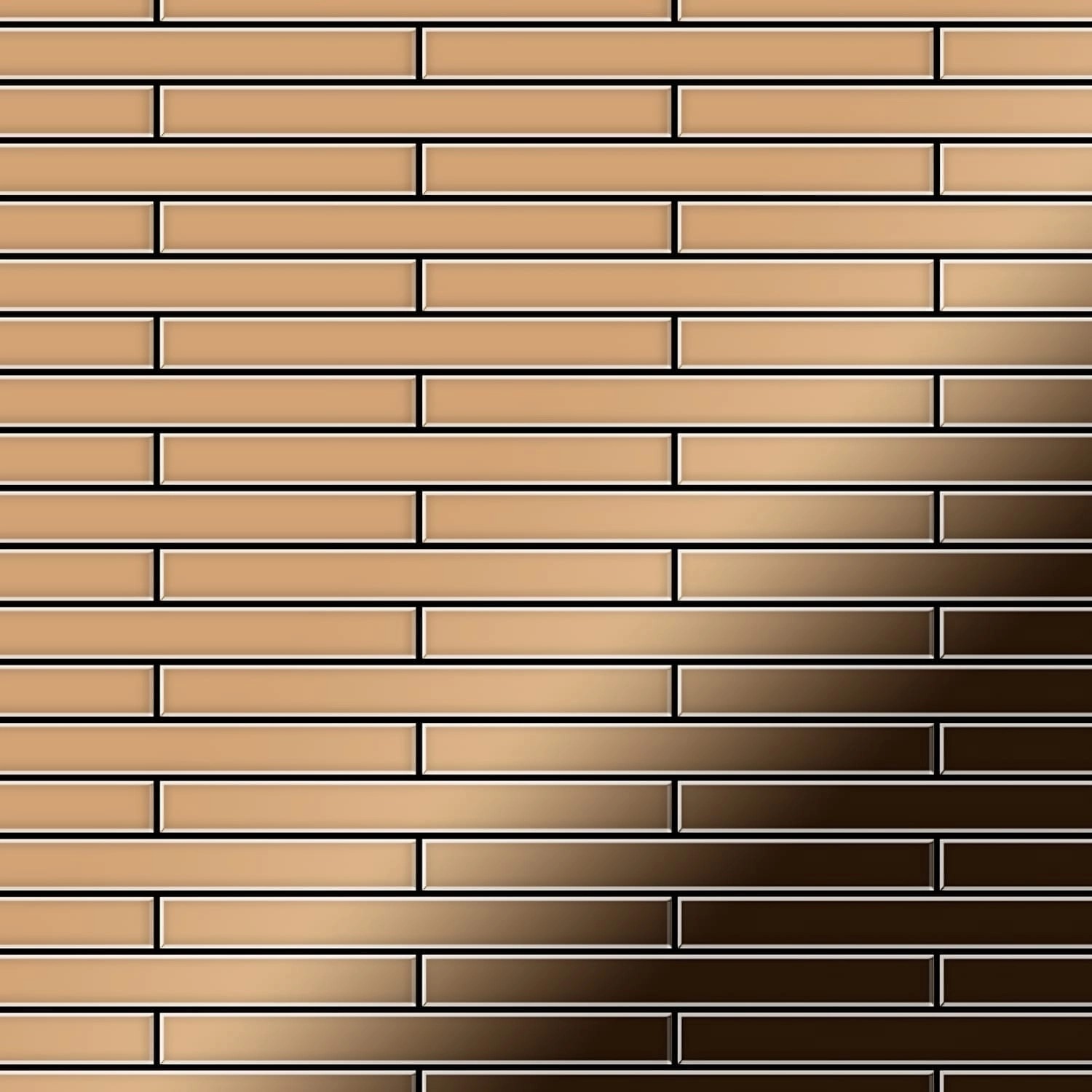 ALLOY Mosaik Fliese Massiv Metall Titan Hochglänzend Kupfer 1,6mm Stark Deedee-ti-am 1 Paket mit 10 Matten 0,63 m2 Kupfer ALLOY Mosaik Fliese Massiv Metall Titan Hochglänzend Kupfer 1,6mm Stark Deedee-ti-am 1 Paket mit 10 Matten 0,63 m2 Kupfer von ALLOY