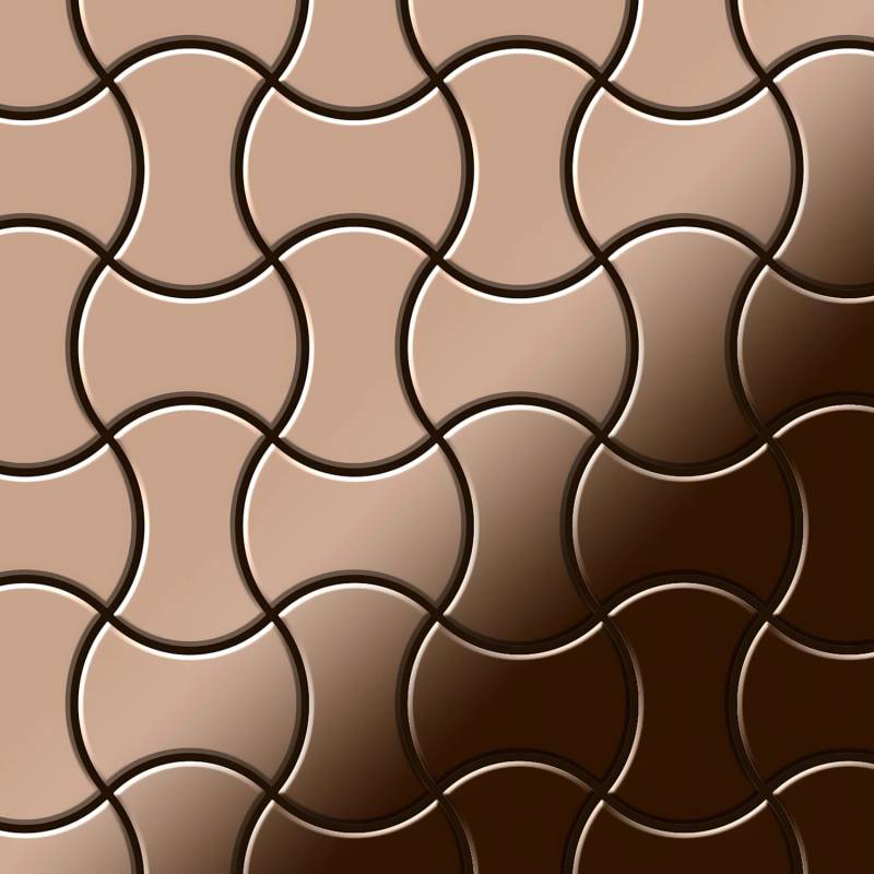 ALLOY Mosaik Fliese Massiv Metall Titan Hochglänzend Kupfer 1,6mm Stark Infinit-ti-am 1 Paket mit 10 Matten 0,91 m2 Kupfer ALLOY Mosaik Fliese Massiv Metall Titan Hochglänzend Kupfer 1,6mm Stark Infinit-ti-am 1 Paket mit 10 Matten 0,91 m2 Kupfer von ALLOY