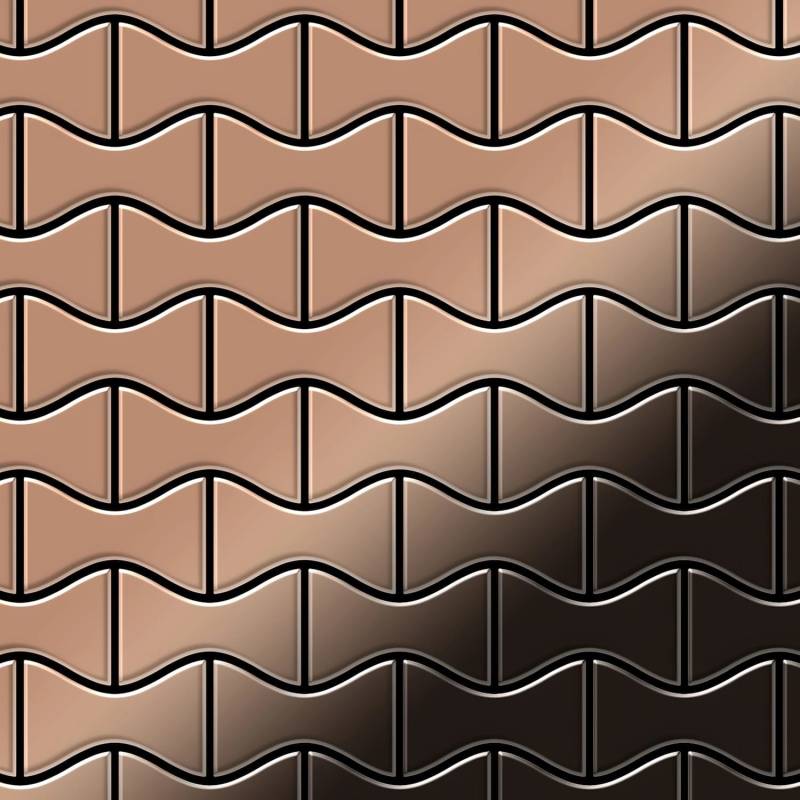 ALLOY Mosaik Fliese Massiv Metall Titan Hochglänzend Kupfer 1,6mm Stark Kismet-ti-am 1 Paket mit 10 Matten 0,86 m2 Kupfer ALLOY Mosaik Fliese Massiv Metall Titan Hochglänzend Kupfer 1,6mm Stark Kismet-ti-am 1 Paket mit 10 Matten 0,86 m2 Kupfer von ALLOY