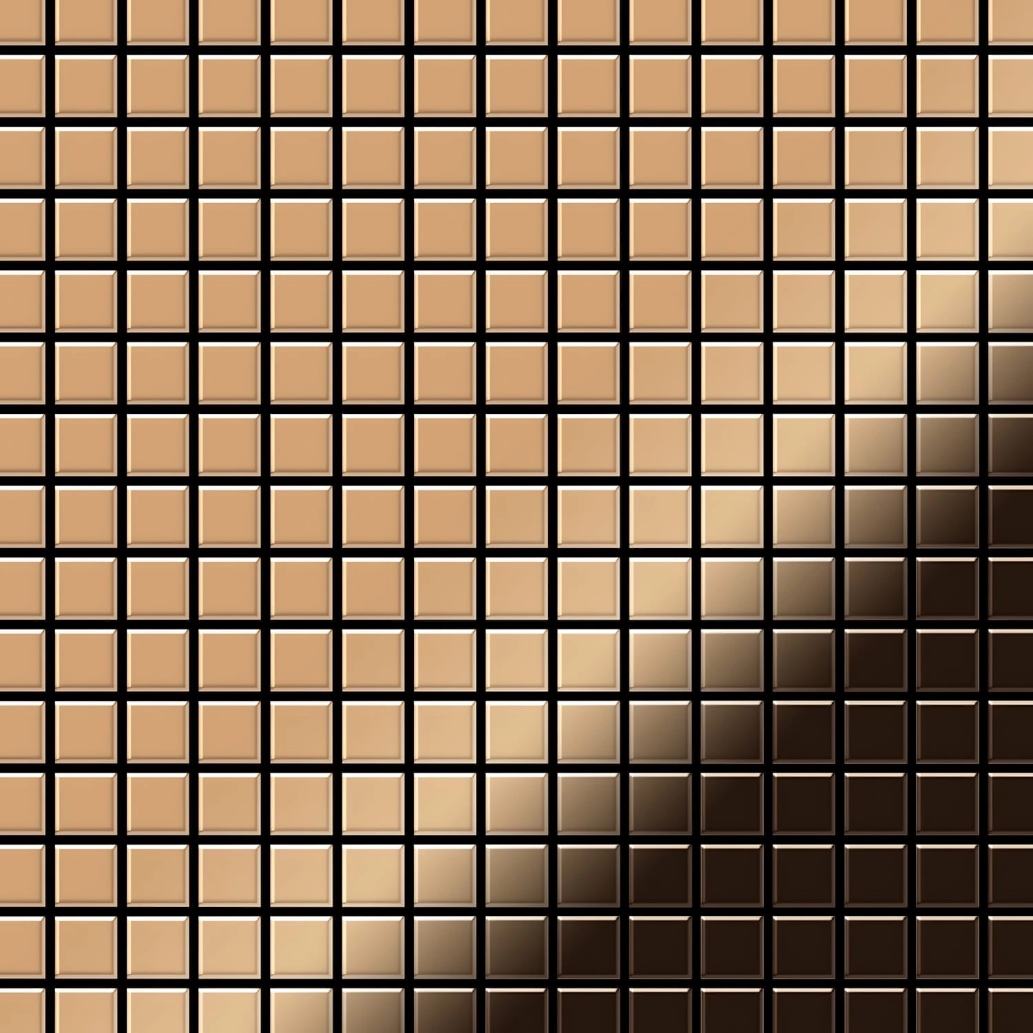 ALLOY Mosaik Fliese Massiv Metall Titan Hochglänzend Kupfer 1,6mm Stark Mosaic-ti-am 1 Paket mit 10 Matten 1,04 m2 Kupfer ALLOY Mosaik Fliese Massiv Metall Titan Hochglänzend Kupfer 1,6mm Stark Mosaic-ti-am 1 Paket mit 10 Matten 1,04 m2 Kupfer von ALLOY