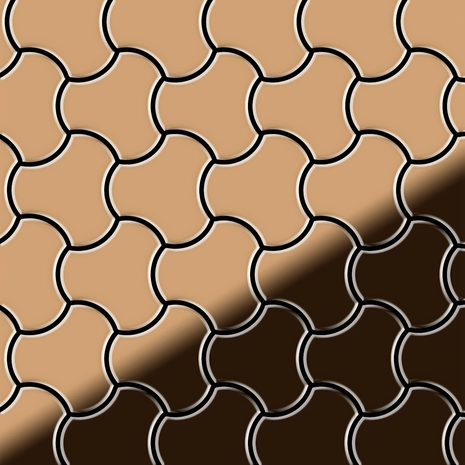 ALLOY Mosaik Fliese Massiv Metall Titan Hochglänzend Kupfer 1,6mm Stark Ubiquity-ti-am 1 Paket mit 10 Matten 0,75 m2 Kupfer ALLOY Mosaik Fliese Massiv Metall Titan Hochglänzend Kupfer 1,6mm Stark Ubiquity-ti-am 1 Paket mit 10 Matten 0,75 m2 Kupfer von ALLOY
