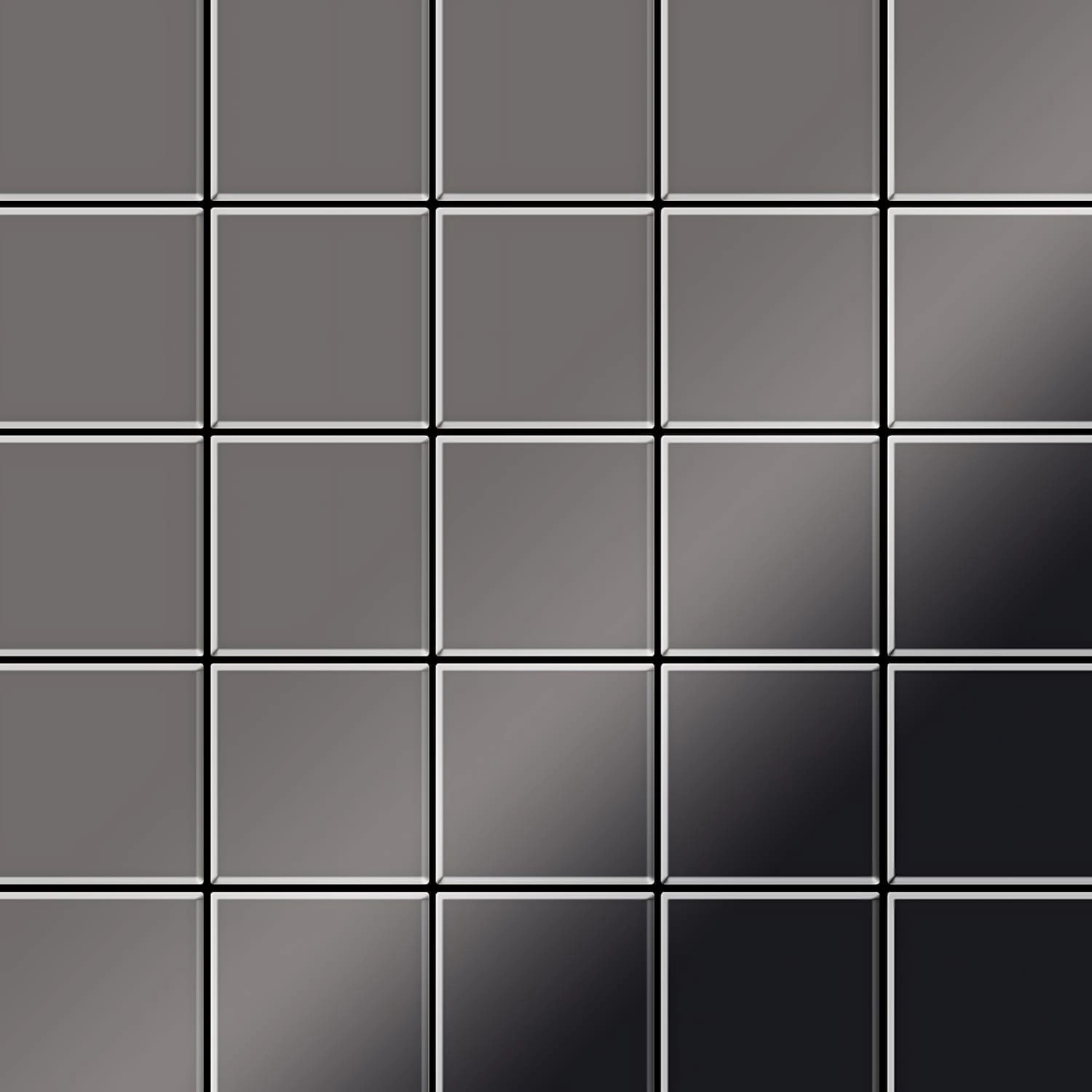 ALLOY Mosaik Fliese Massiv Metall Titan Hochglanz Dunkelgrau 1,6mm Century-ti-sm 1 Paket mit 50 Matten 0,5 m2 Grau ALLOY Mosaik Fliese Massiv Metall Titan Hochglanz Dunkelgrau 1,6mm Century-ti-sm 1 Paket mit 50 Matten 0,5 m2 Grau von ALLOY