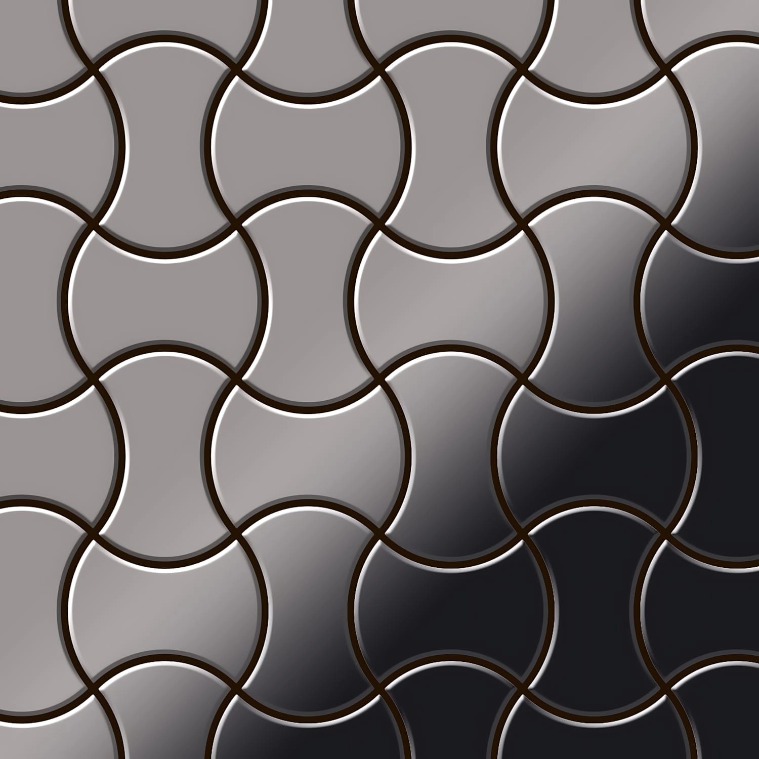 ALLOY Mosaik Fliese Massiv Metall Titan Hochglanz Dunkelgrau 1,6mm Infinit-ti-sm 1 Paket mit 10 Matten 0,91 m2 Grau ALLOY Mosaik Fliese Massiv Metall Titan Hochglanz Dunkelgrau 1,6mm Infinit-ti-sm 1 Paket mit 10 Matten 0,91 m2 Grau von ALLOY