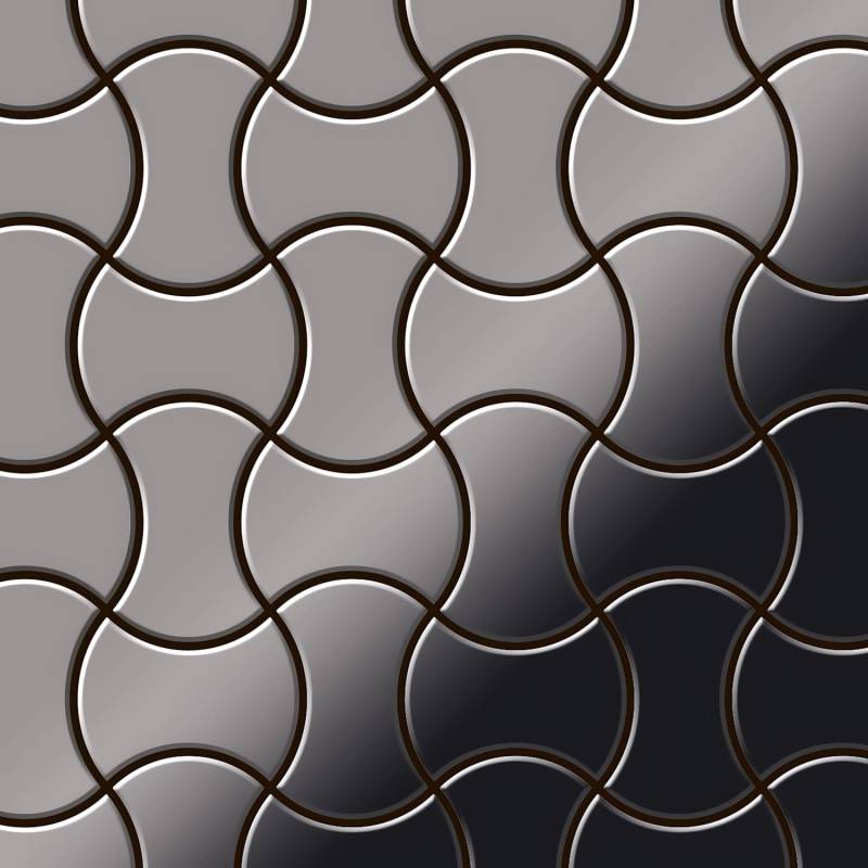 ALLOY Mosaik Fliese Massiv Metall Titan Hochglanz Dunkelgrau 1,6mm Infinit-ti-sm 1 Paket mit 10 Matten 0,91 m2 Grau ALLOY Mosaik Fliese Massiv Metall Titan Hochglanz Dunkelgrau 1,6mm Infinit-ti-sm 1 Paket mit 10 Matten 0,91 m2 Grau von ALLOY