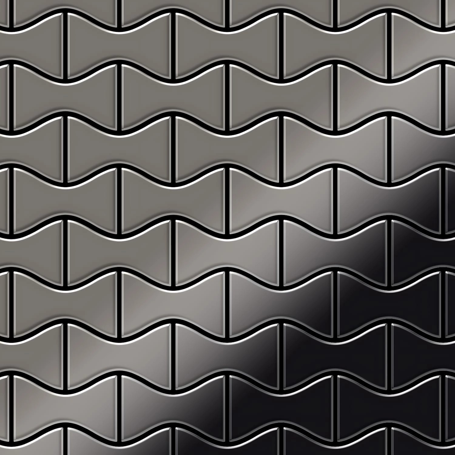 ALLOY Mosaik Fliese Massiv Metall Titan Hochglanz Dunkelgrau 1,6mm Kismet-ti-sm 1 Paket mit 10 Matten 0,86 m2 Grau ALLOY Mosaik Fliese Massiv Metall Titan Hochglanz Dunkelgrau 1,6mm Kismet-ti-sm 1 Paket mit 10 Matten 0,86 m2 Grau von ALLOY