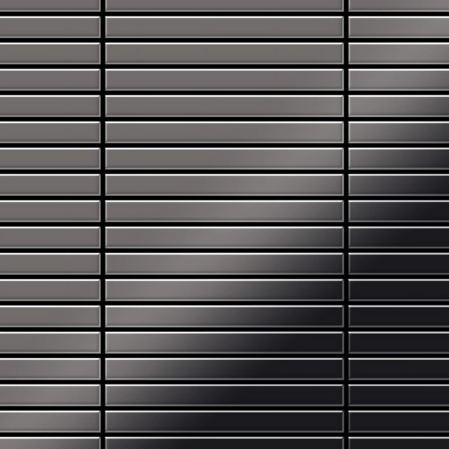 ALLOY Mosaik Fliese Massiv Metall Titan Hochglanz Dunkelgrau 1,6mm Linear-ti-sm 1 Paket mit 10 Matten 0,94 m2 Grau ALLOY Mosaik Fliese Massiv Metall Titan Hochglanz Dunkelgrau 1,6mm Linear-ti-sm 1 Paket mit 10 Matten 0,94 m2 Grau von ALLOY