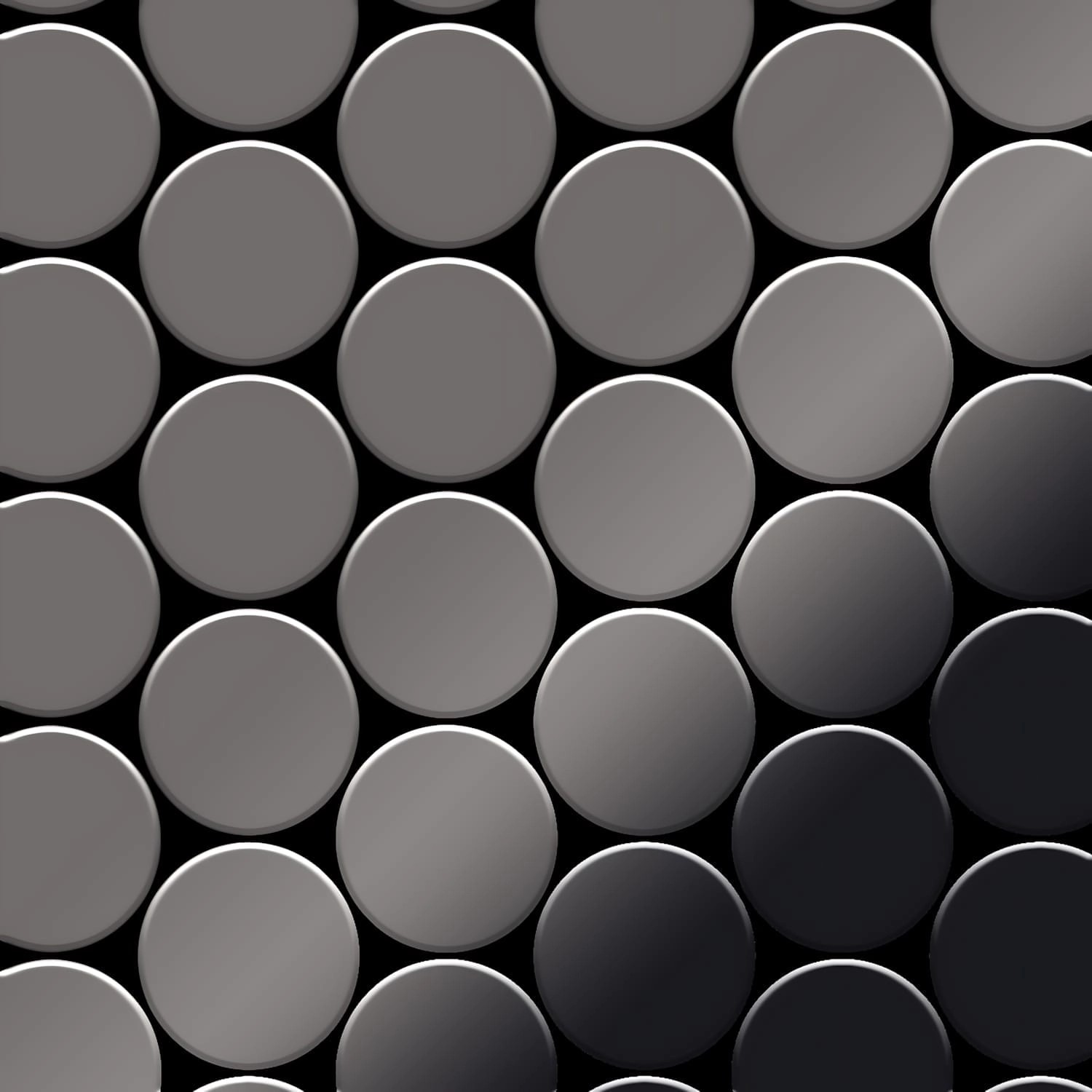 ALLOY Mosaik Fliese Massiv Metall Titan Hochglanz Dunkelgrau 1,6mm Medallion-ti-sm 1 Paket mit 10 Matten 0,73 m2 Grau ALLOY Mosaik Fliese Massiv Metall Titan Hochglanz Dunkelgrau 1,6mm Medallion-ti-sm 1 Paket mit 10 Matten 0,73 m2 Grau von ALLOY