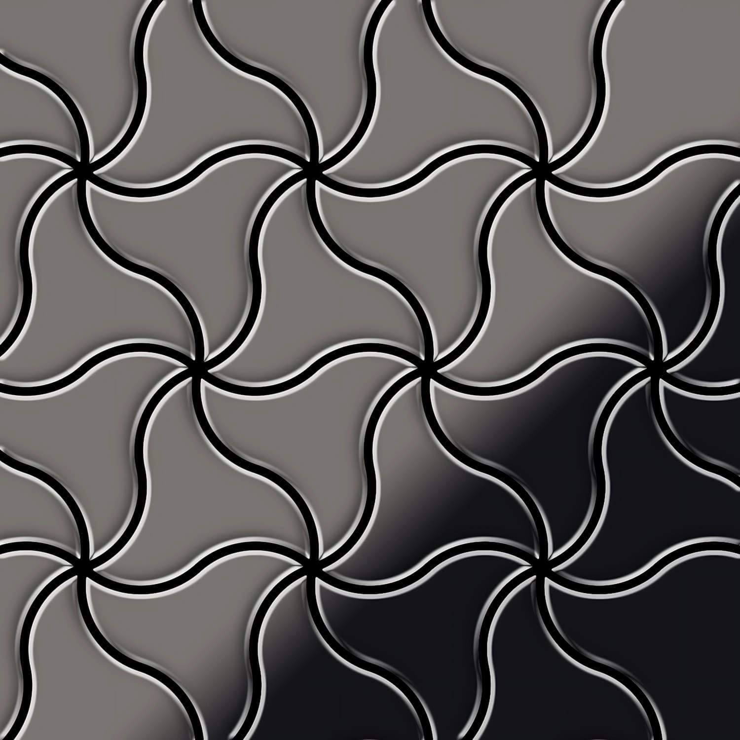 ALLOY Mosaik Fliese Massiv Metall Titan Hochglanz Dunkelgrau 1,6mm Ninja-ti-sm 1 Paket mit 10 Matten 0,67 m2 Grau ALLOY Mosaik Fliese Massiv Metall Titan Hochglanz Dunkelgrau 1,6mm Ninja-ti-sm 1 Paket mit 10 Matten 0,67 m2 Grau von ALLOY