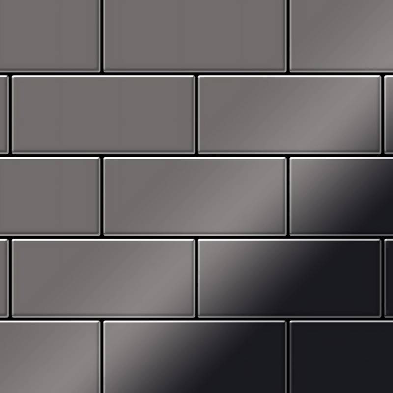 ALLOY Mosaik Fliese Massiv Metall Titan Hochglanz Dunkelgrau 1,6mm Subway-ti-sm 1 Paket mit 50 Matten 0,58 m2 Grau ALLOY Mosaik Fliese Massiv Metall Titan Hochglanz Dunkelgrau 1,6mm Subway-ti-sm 1 Paket mit 50 Matten 0,58 m2 Grau von ALLOY