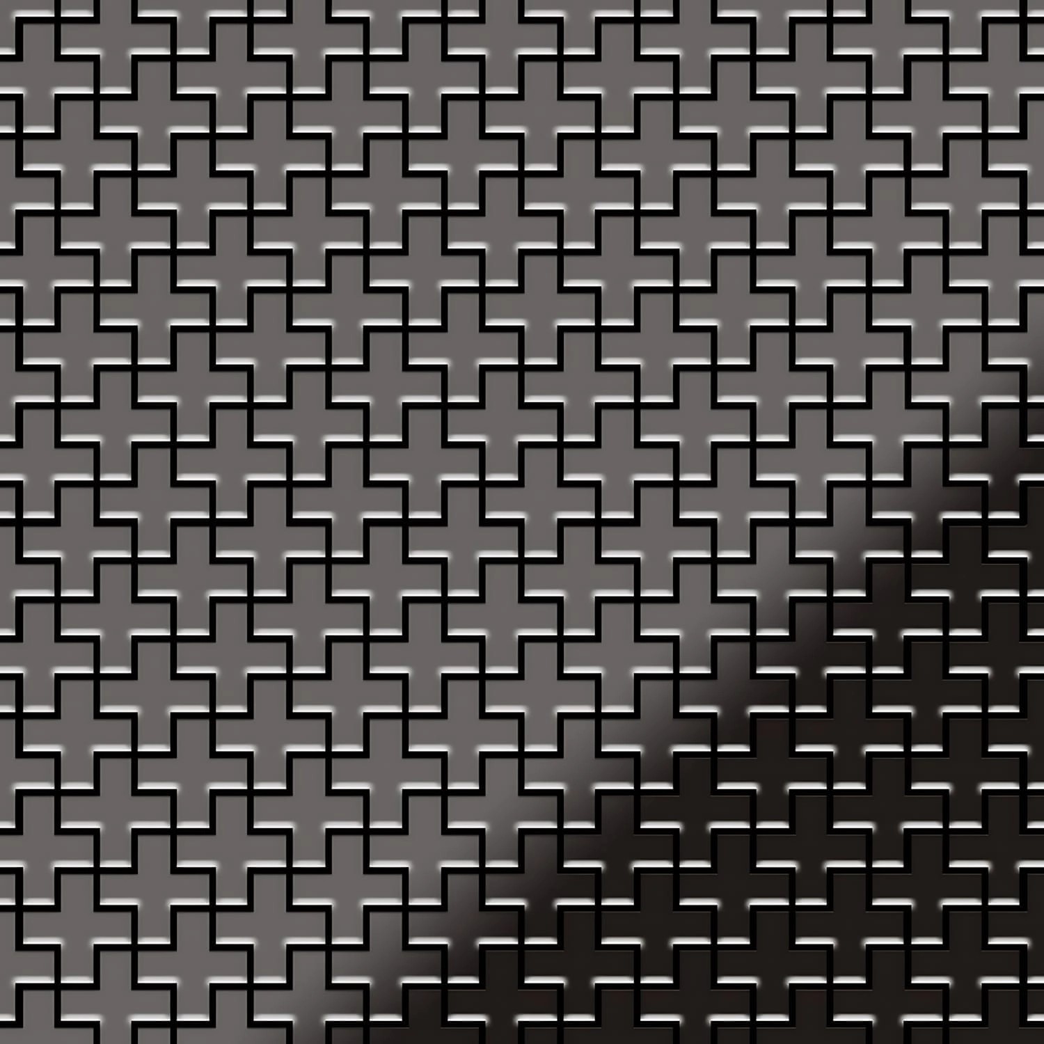 ALLOY Mosaik Fliese Massiv Metall Titan Hochglanz Dunkelgrau 1,6mm Swiss Cross-ti-sm 1 Paket mit 10 Matten 0,88 m2 Grau ALLOY Mosaik Fliese Massiv Metall Titan Hochglanz Dunkelgrau 1,6mm Swiss Cross-ti-sm 1 Paket mit 10 Matten 0,88 m2 Grau von ALLOY
