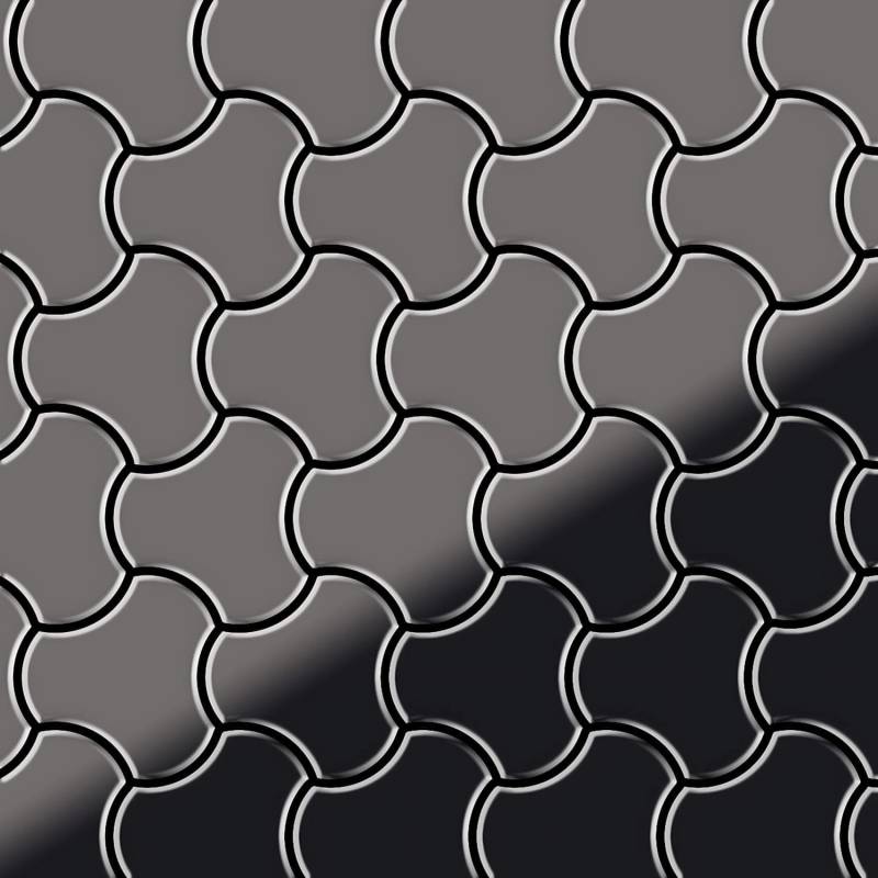 ALLOY Mosaik Fliese Massiv Metall Titan Hochglanz Dunkelgrau 1,6mm Ubiquity-ti-sm 1 Paket mit 10 Matten 0,75 m2 Grau ALLOY Mosaik Fliese Massiv Metall Titan Hochglanz Dunkelgrau 1,6mm Ubiquity-ti-sm 1 Paket mit 10 Matten 0,75 m2 Grau von ALLOY